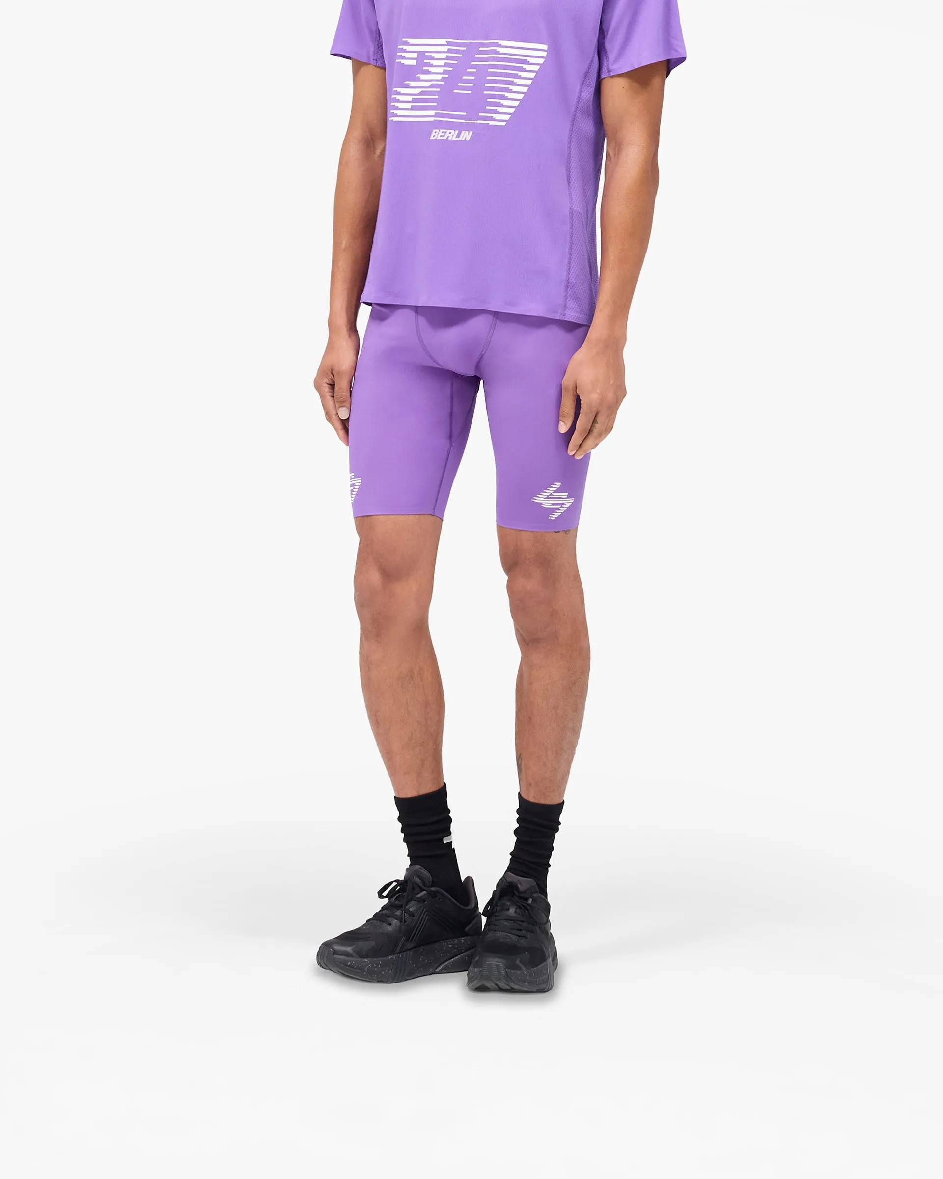 247 Berlin Half Tight - Purple Machine-washable