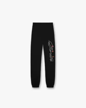 247 Berlin Sweatpant - Black Stretchable Waist Flexible Knees