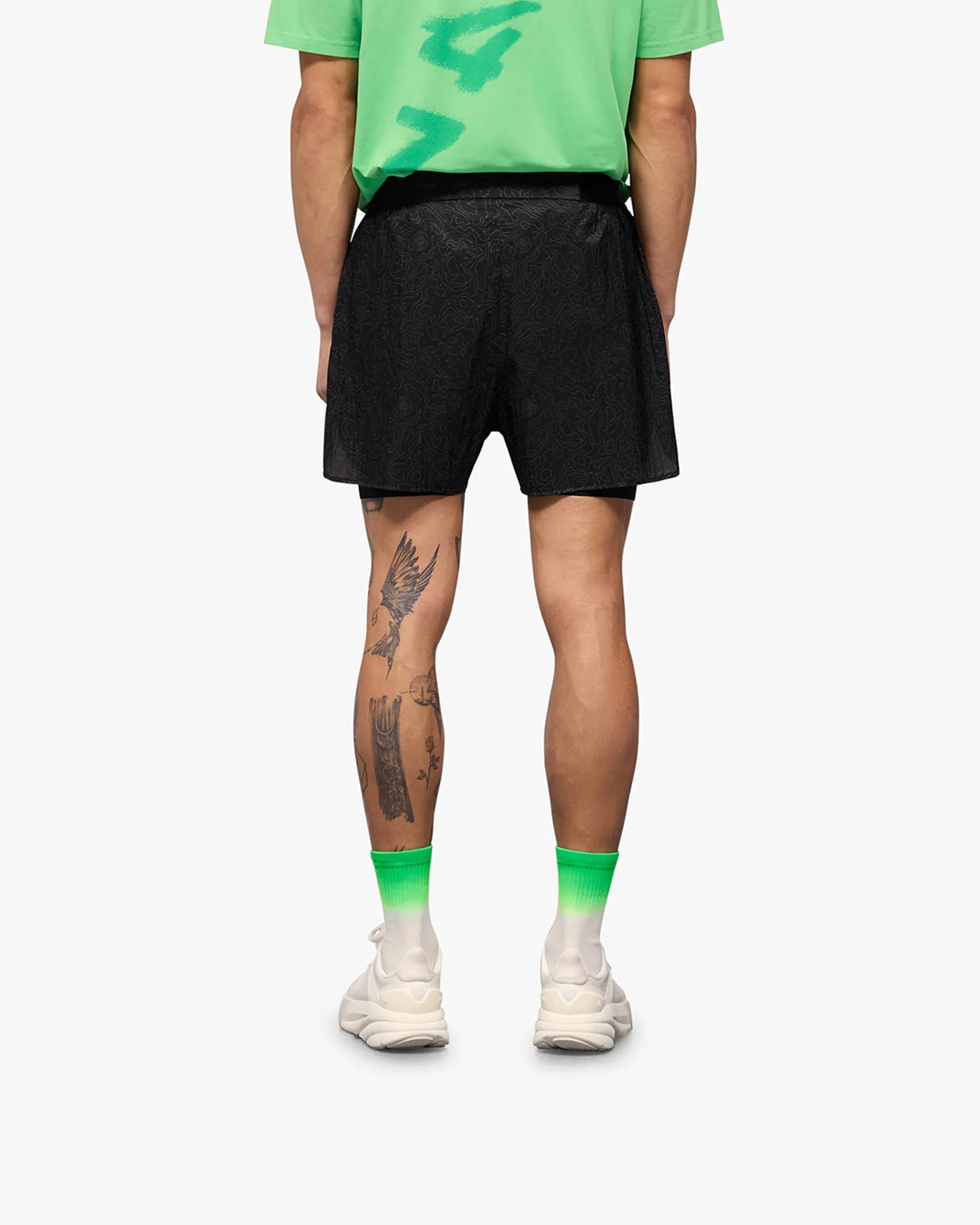 Casual Shorts 247 Contour 2-In-1 Run Shorts - Black