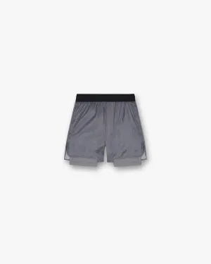 247 Contour 2-In-1 Run Shorts - Titanium Camouflage Style