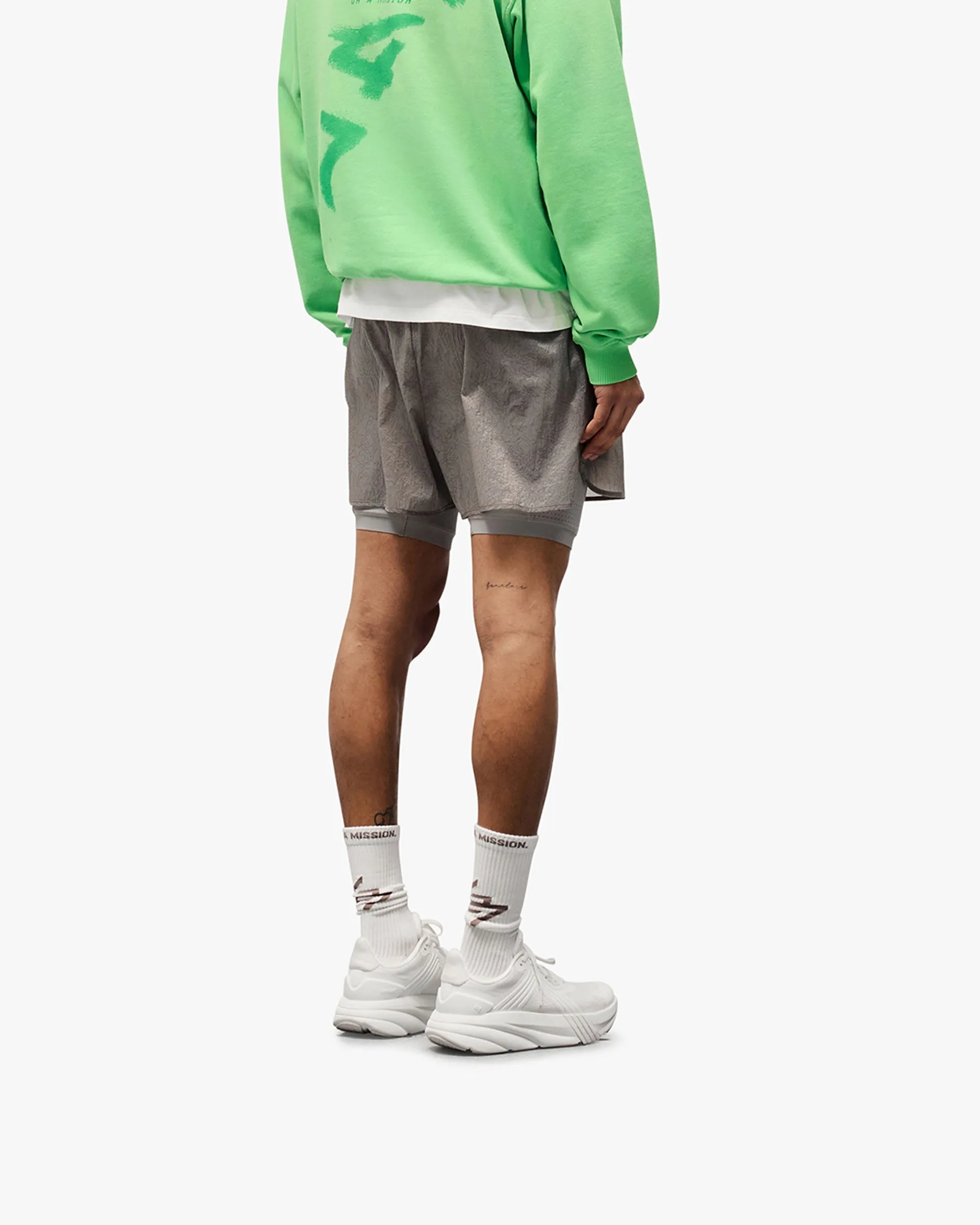 Day Out 247 Contour 2-In-1 Run Shorts - Titanium