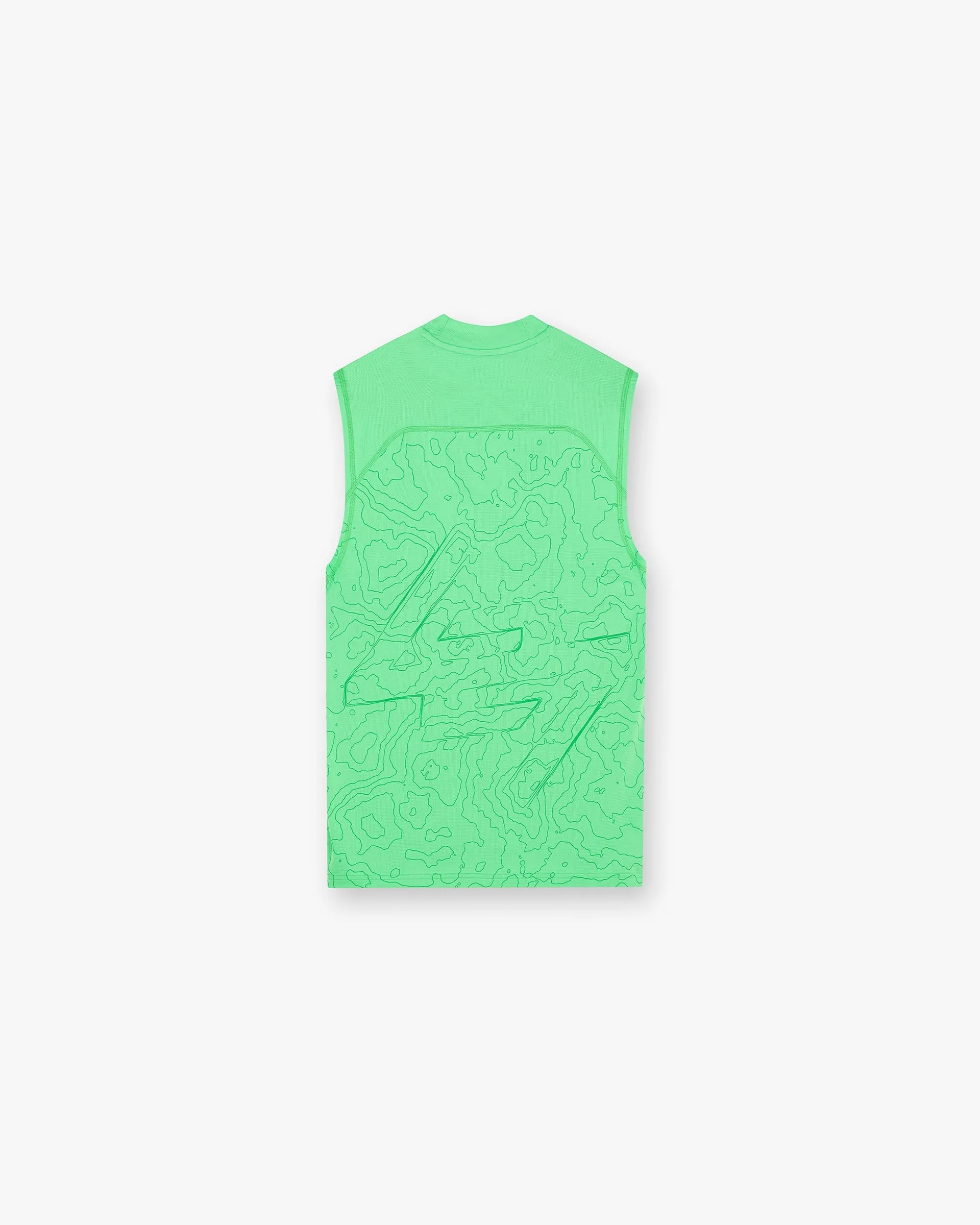 247 Contour Run Tank - Speed Green Regular fit normality