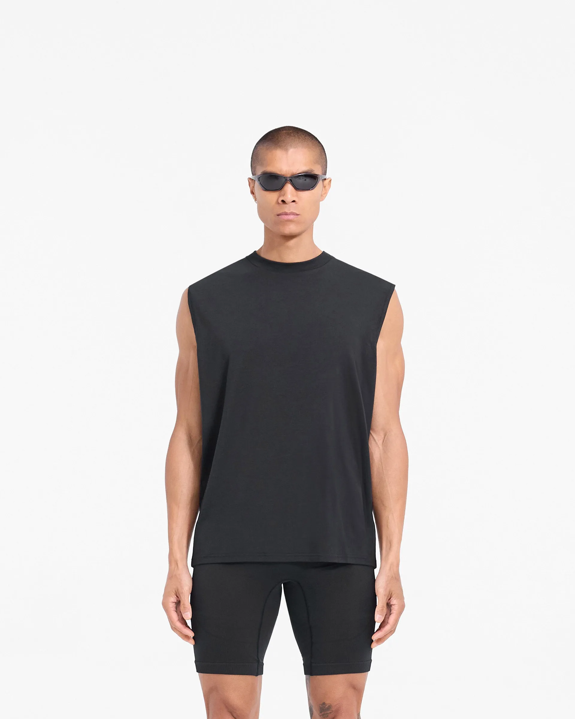 247 DNA Oversized Tank - Black Effortless Daywear