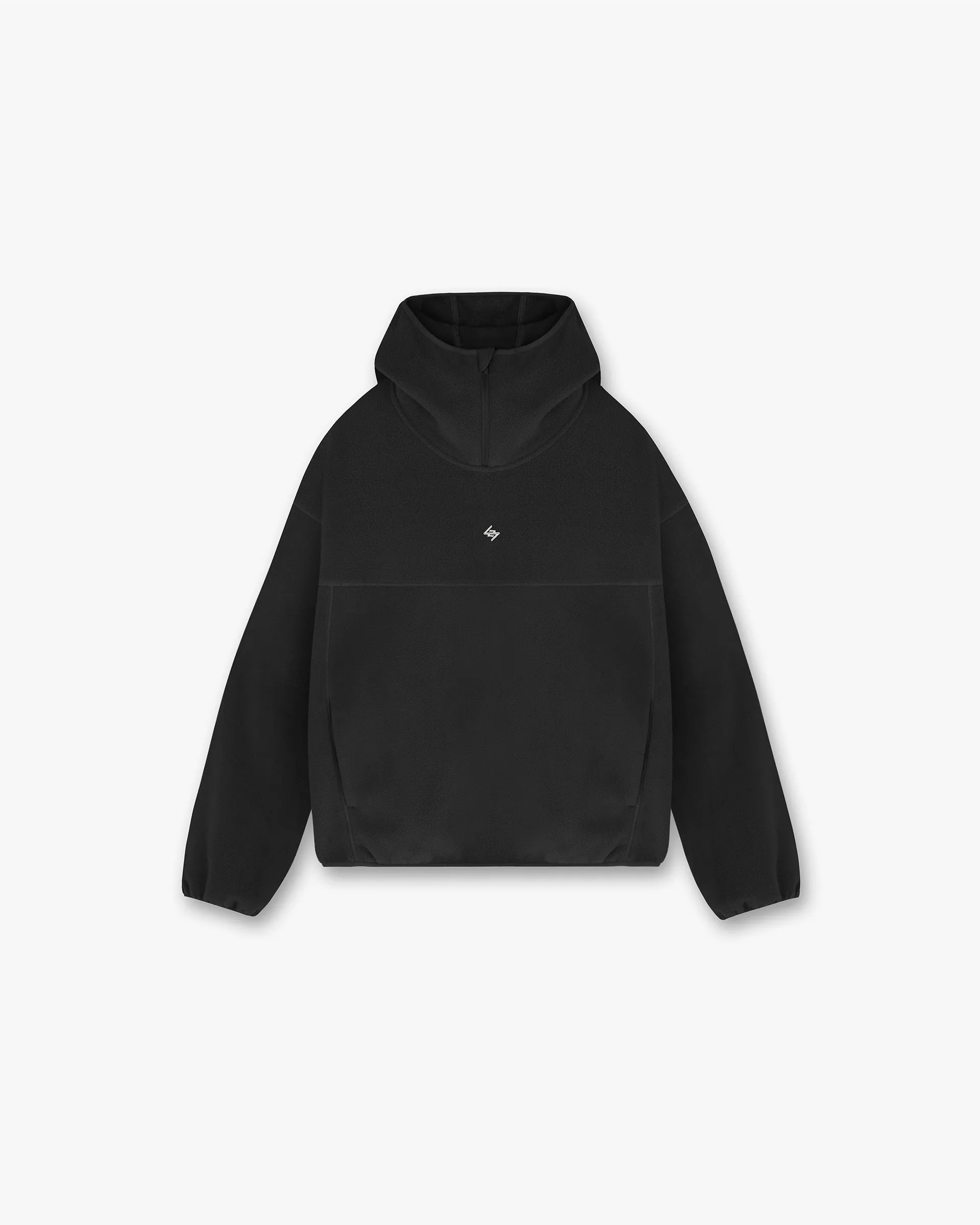 247 Fleece Hoodie - Black Urban Style Brand Identity