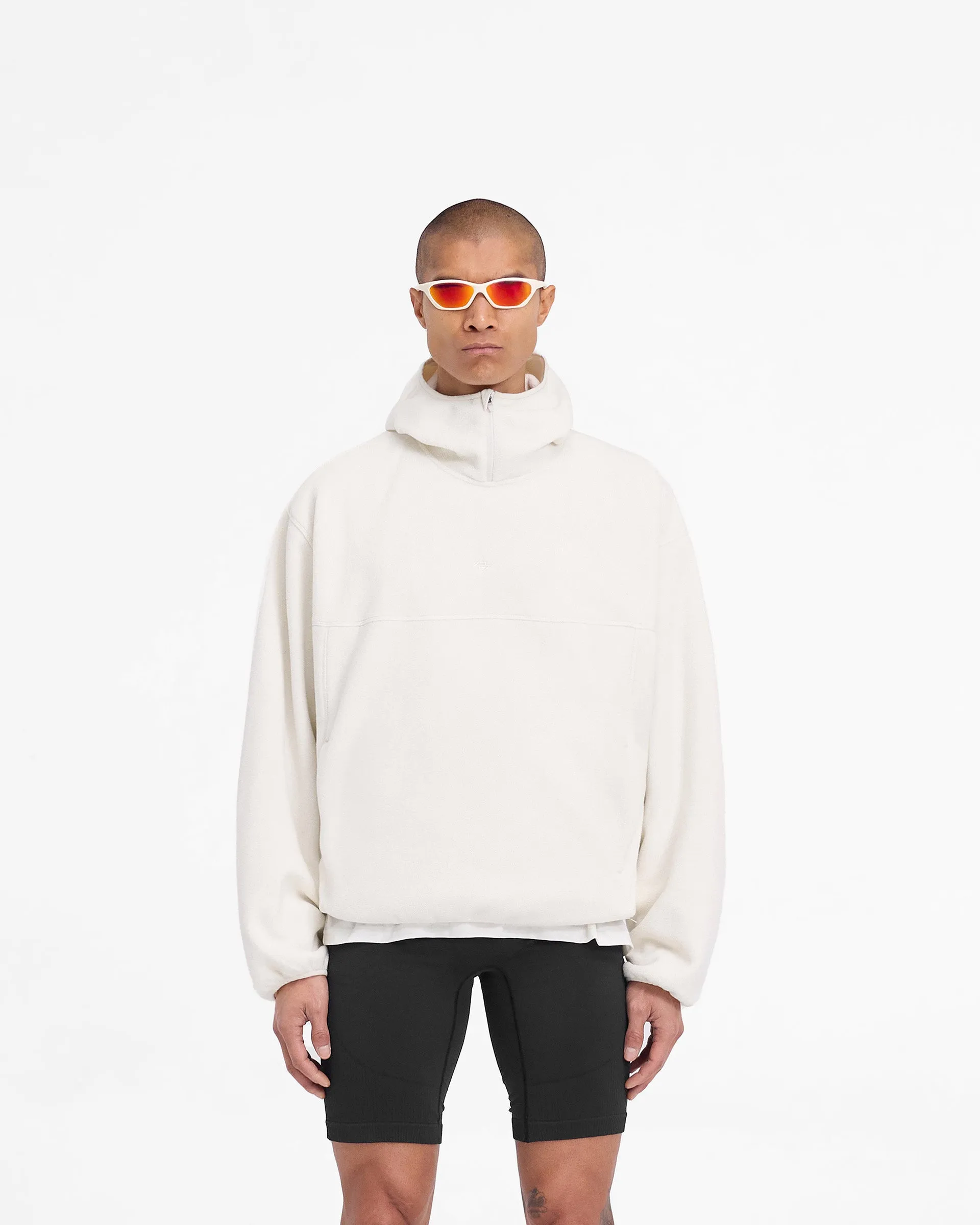 247 Fleece Hoodie - Papyrus logoed Camping Gear