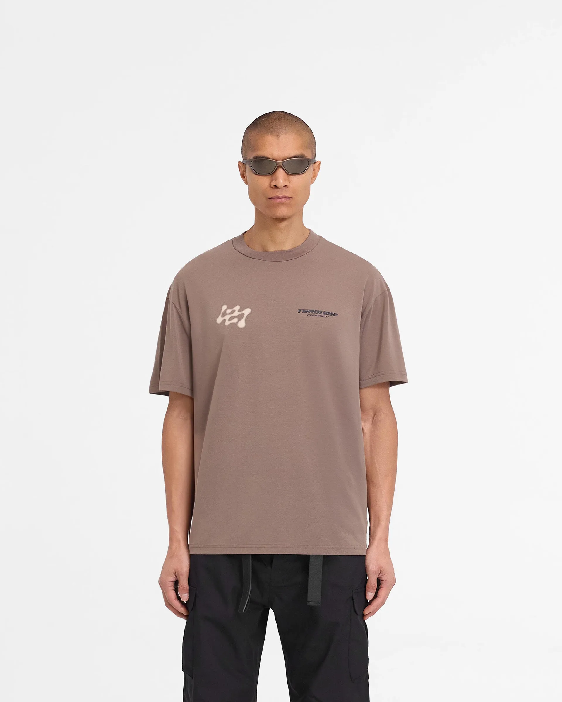 247 Future Terrains Oversized T-Shirt - Umber Modern innovation