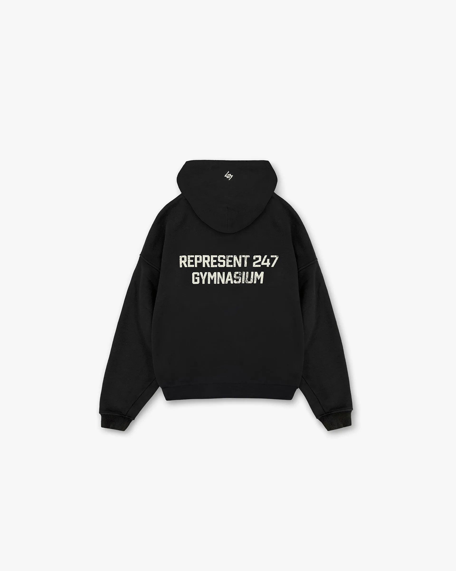Popular 247 Gymnasium Boxy Hoodie - Off Black