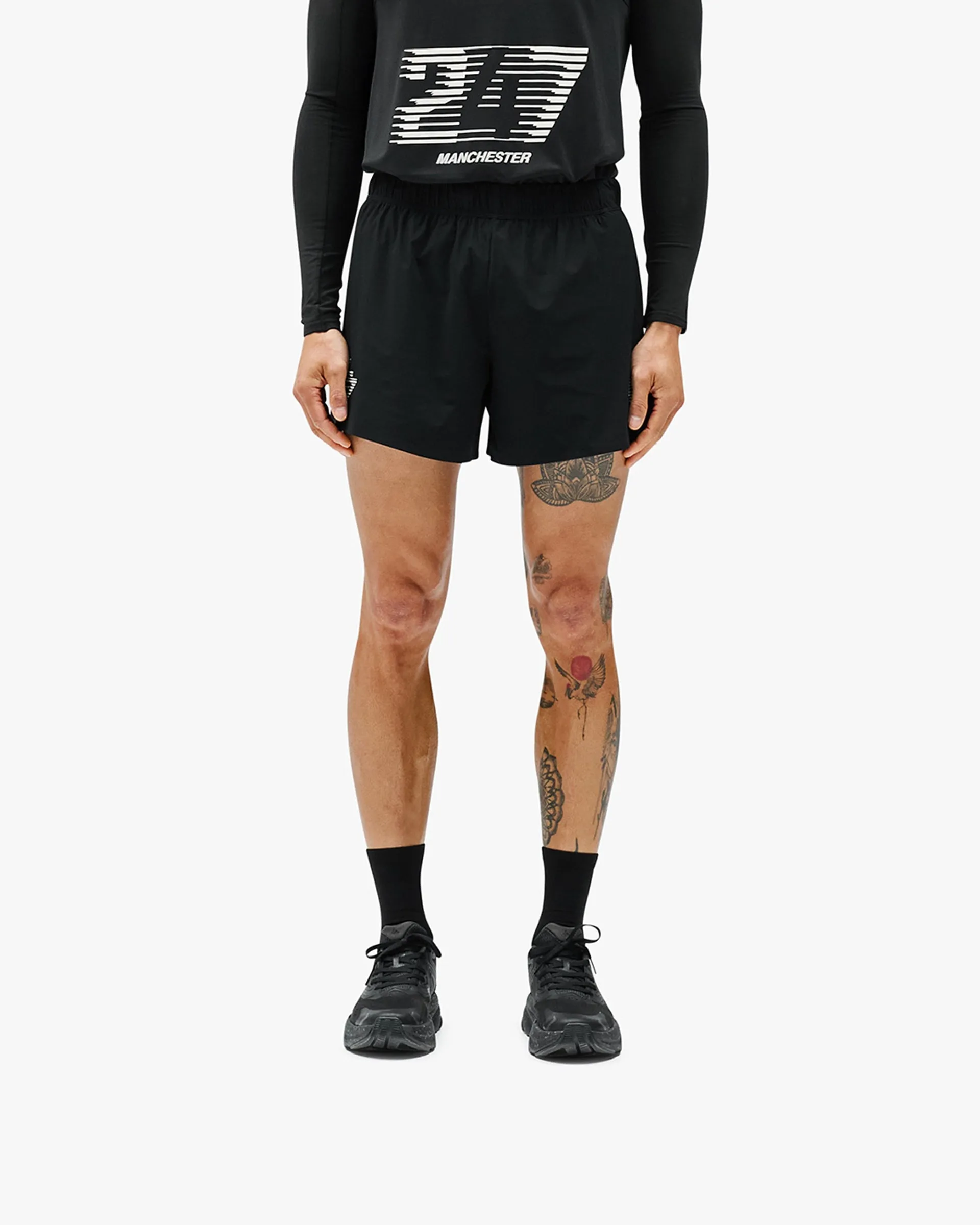 247 Manchester Shorts - Black Comfort Tech Slim Comfort Fit