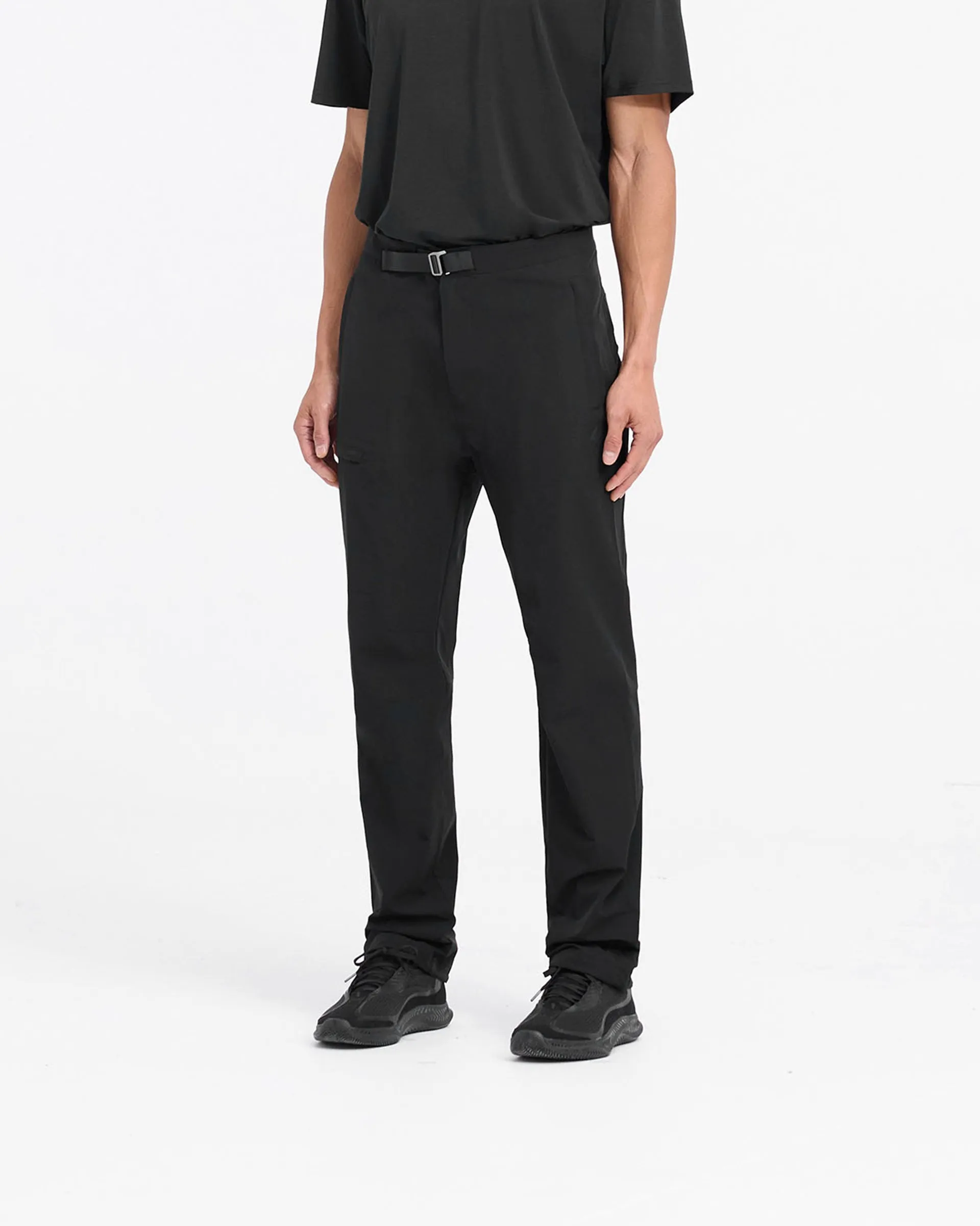 247 Mission Pant - Black Sporty Fit Design Anti Pilling Textile