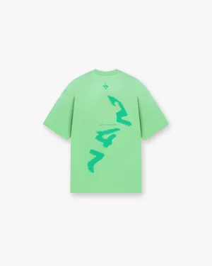 Relaxed Vibe Fresh Outfit Style 247 Motion Oversized T-Shirt - Speed Green