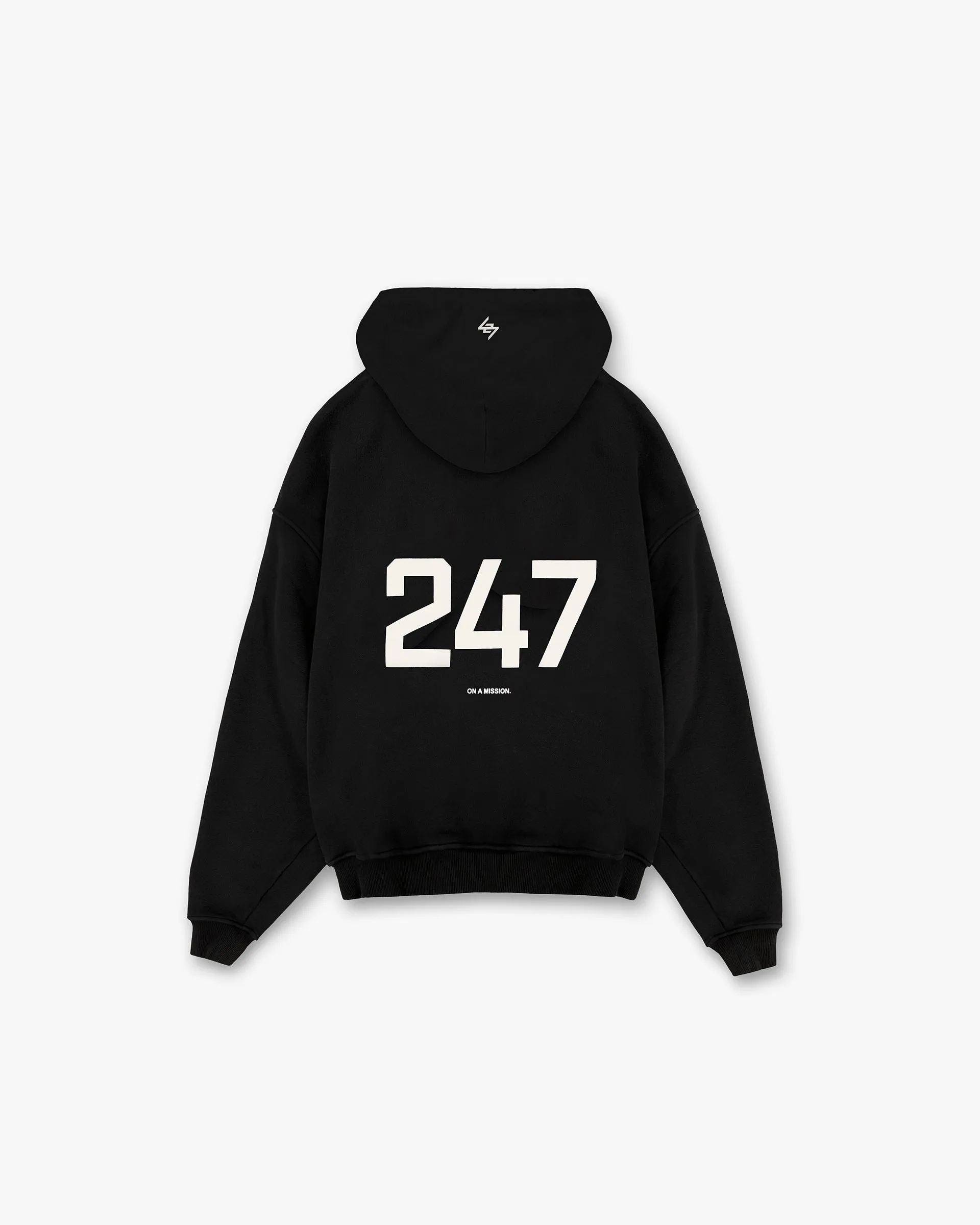 247 Oversized Hoodie - Jet Black Odor Resistant Brand Reputation