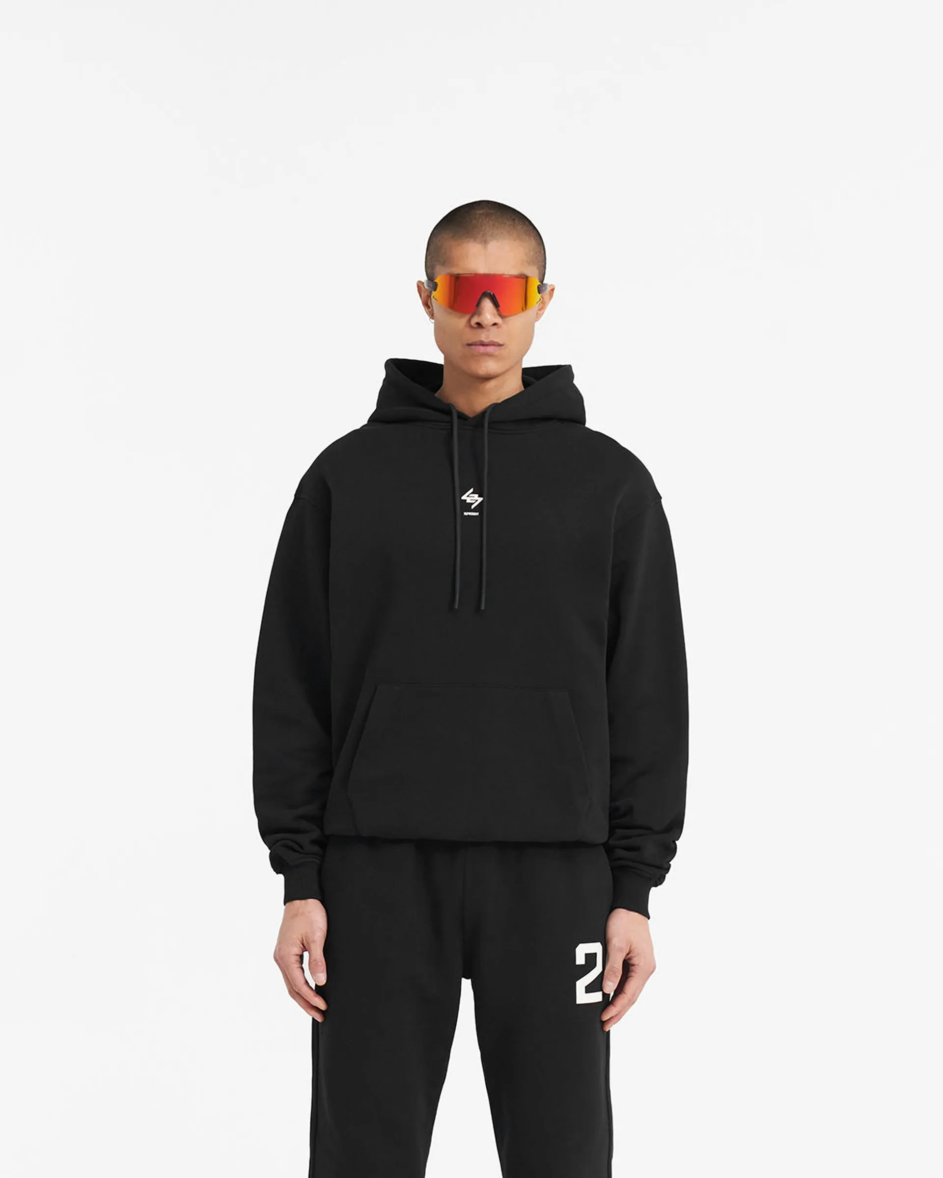 right for running 247 Oversized Hoodie - Jet Black