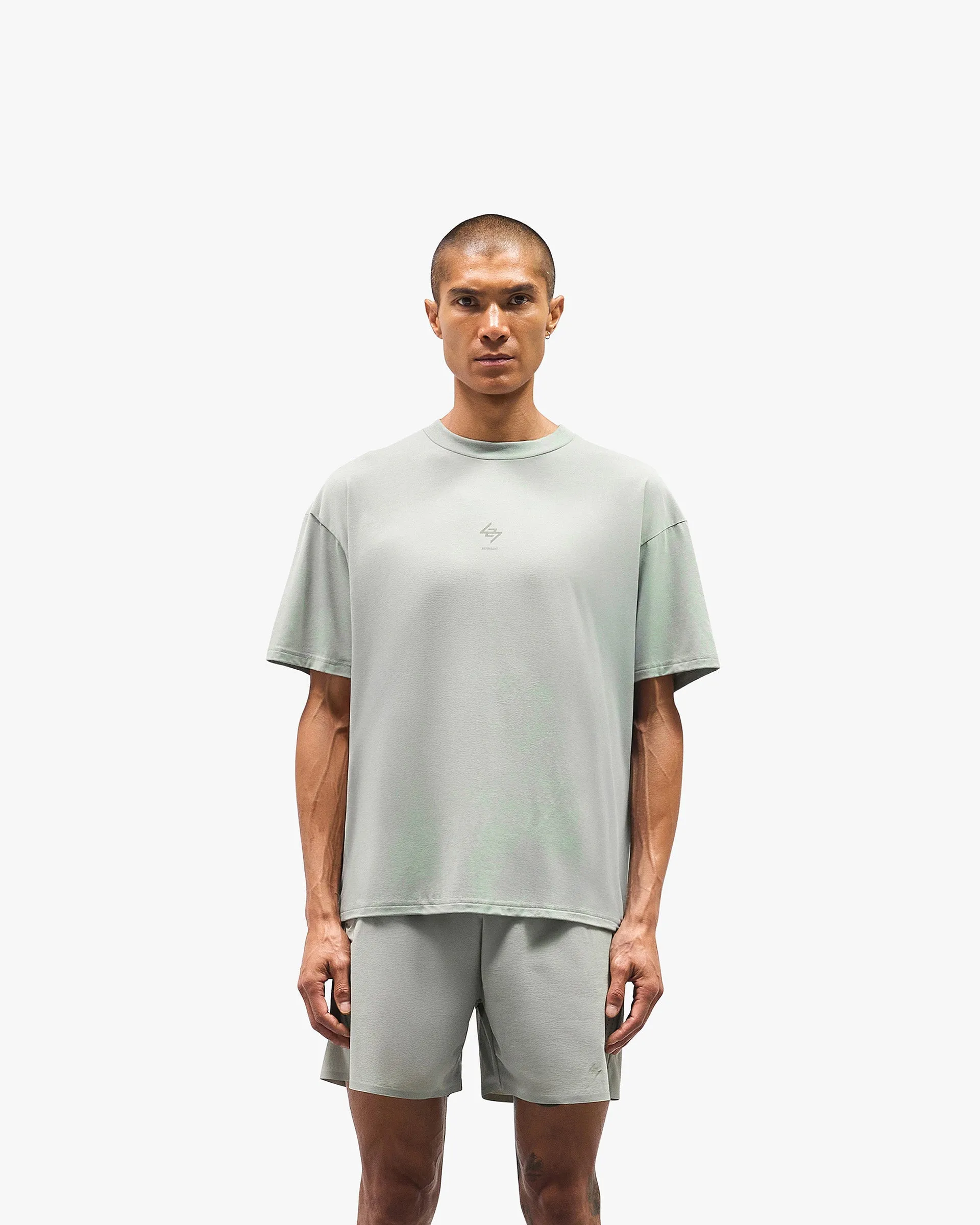 Simple Comfort Wear 247 Oversized T-Shirt - Sage