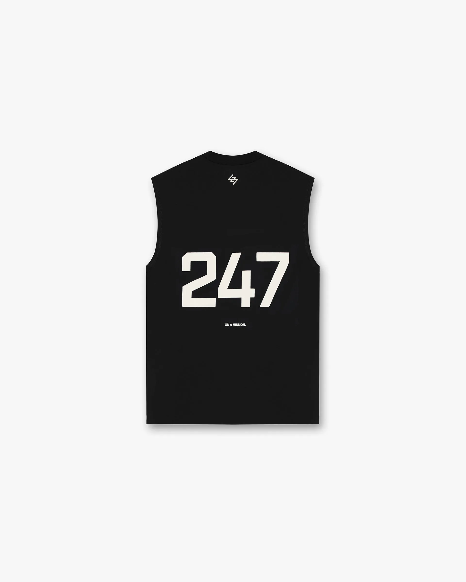 247 Oversized Tank - Jet Black Comfy Pieces Work efficiency