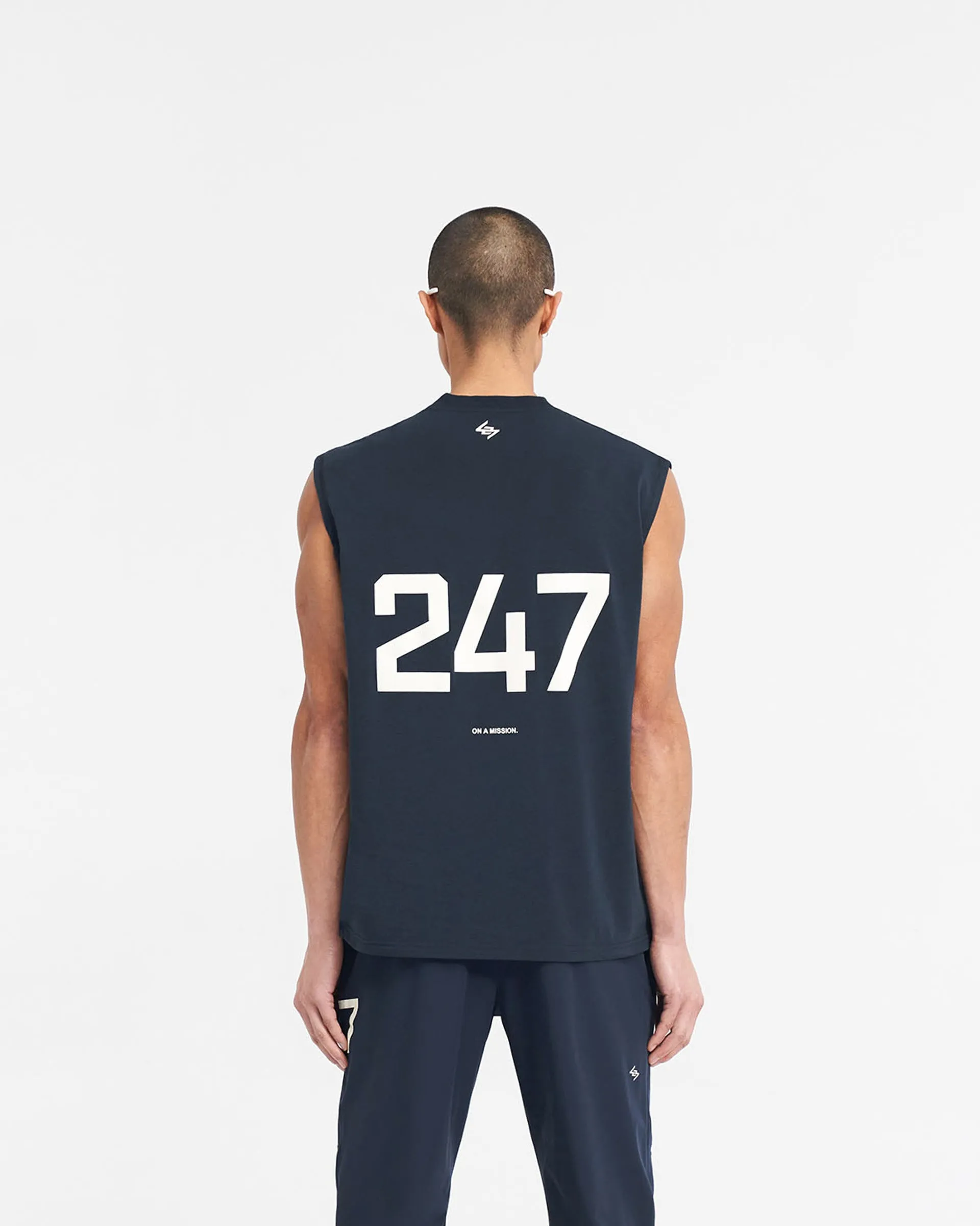 Fresh Outfit Style 247 Oversized Tank - Navy