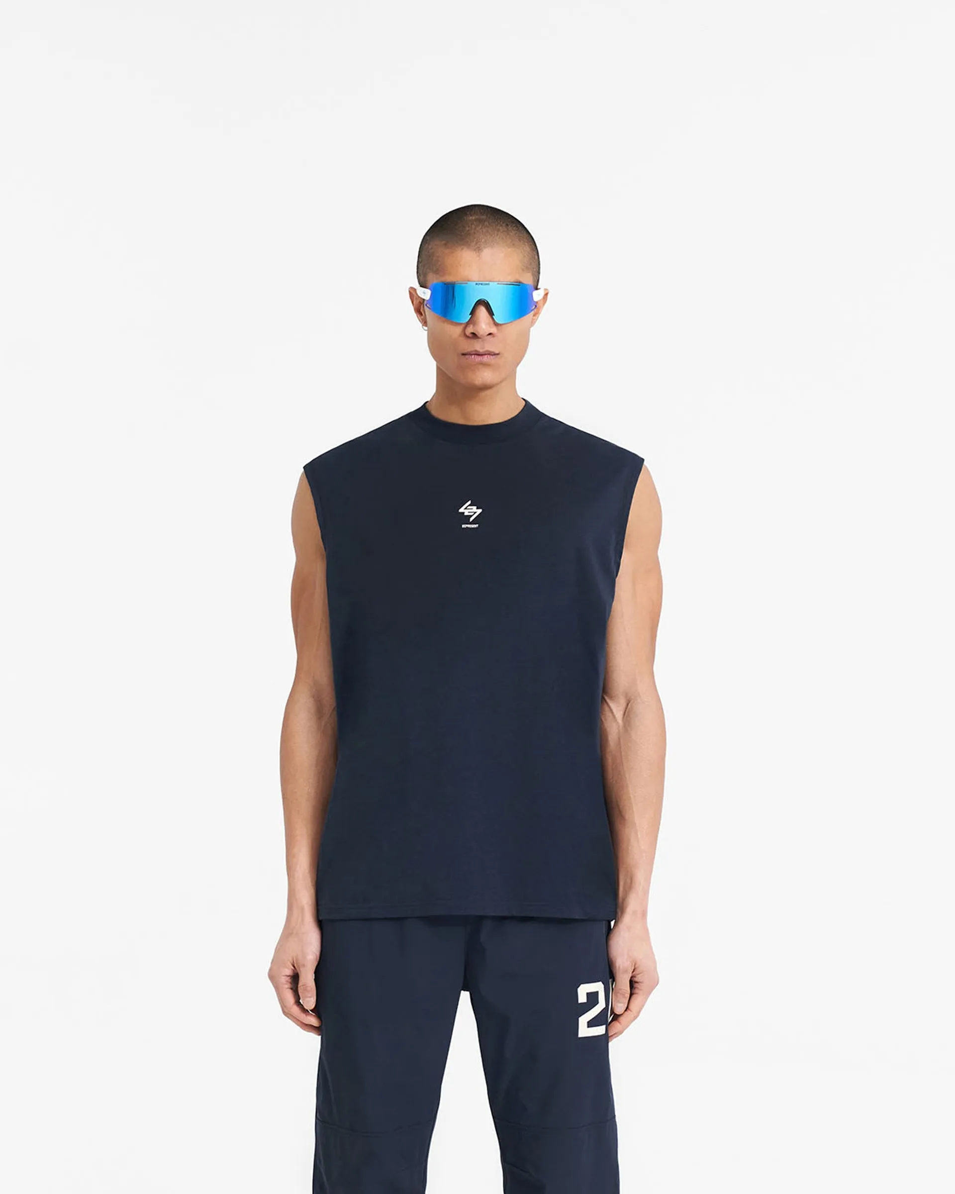 Breathable Wearable 247 Oversized Tank - Navy