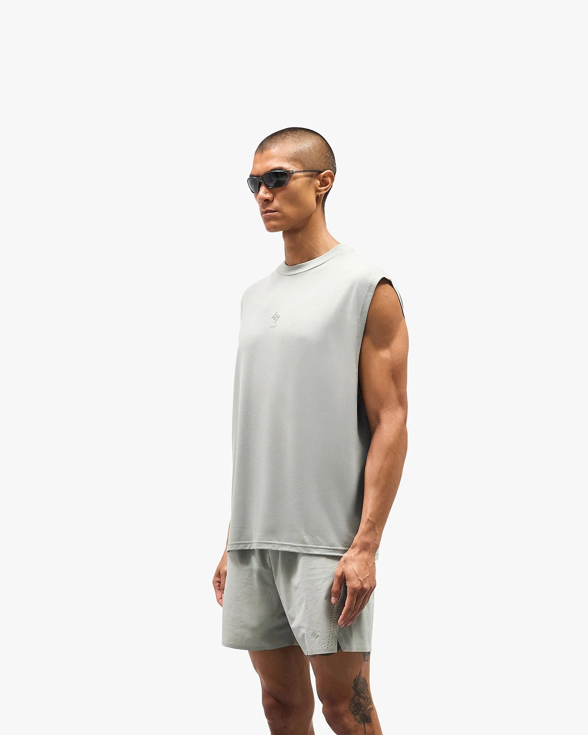 Breathable Layer 247 Oversized Tank - Sage