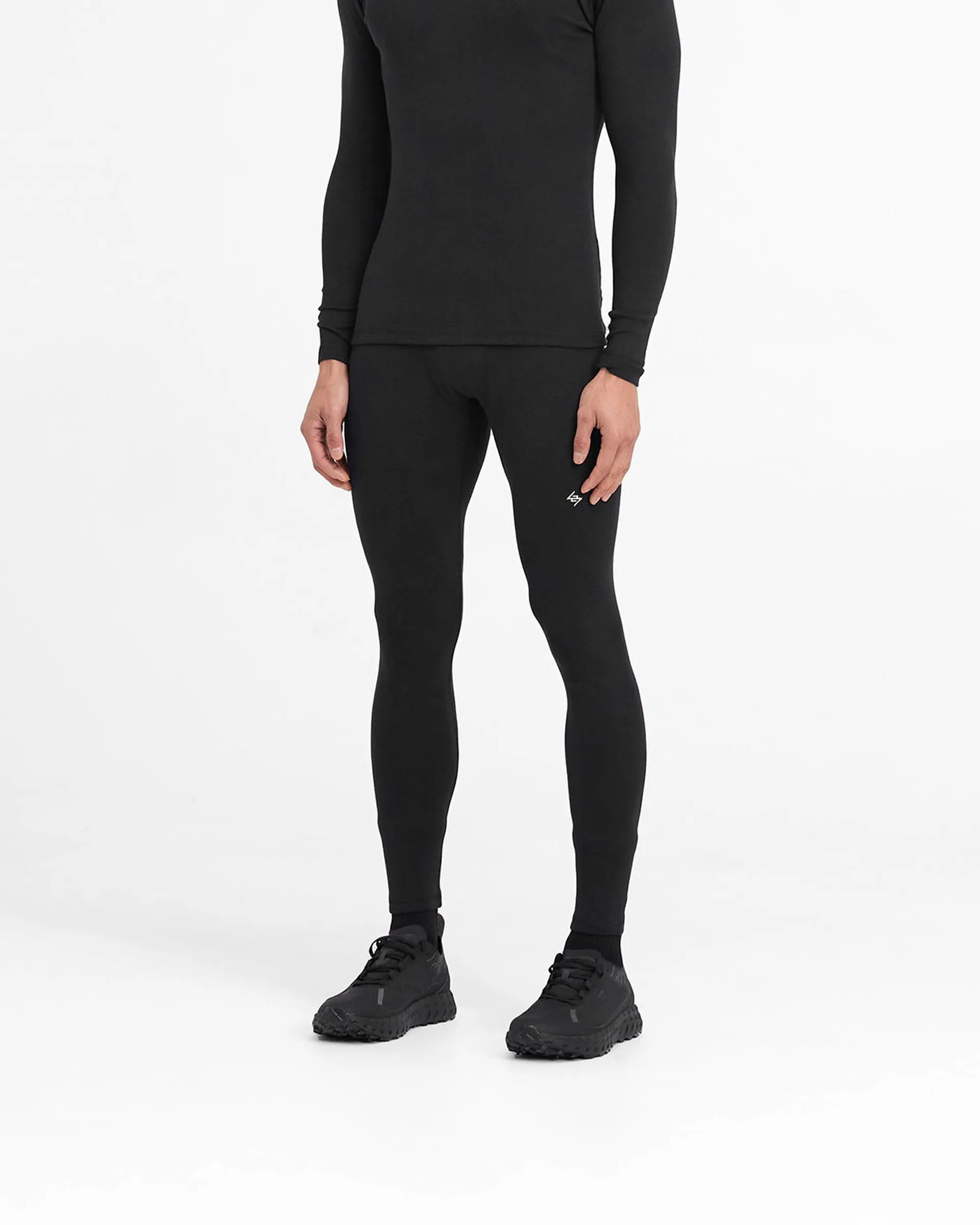 247 Ribbed Legging - Black Active Comfort Smart Motion