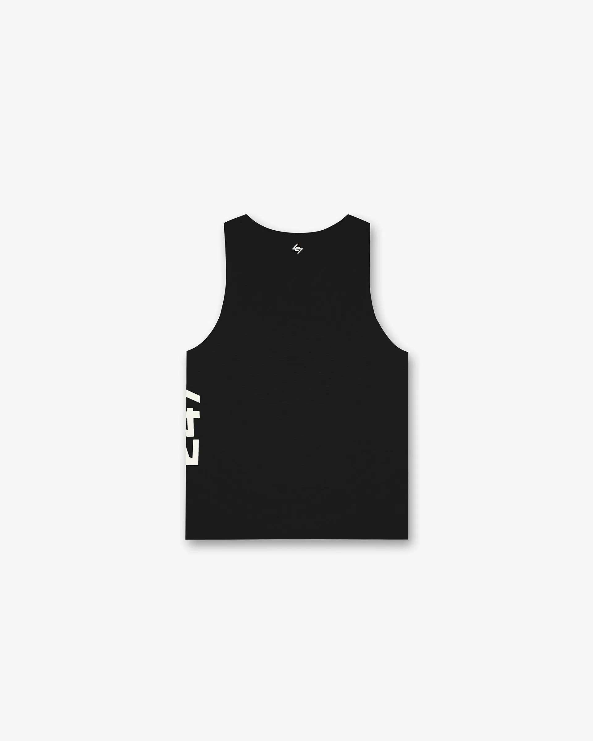 247 Singlet - Jet Black contrast