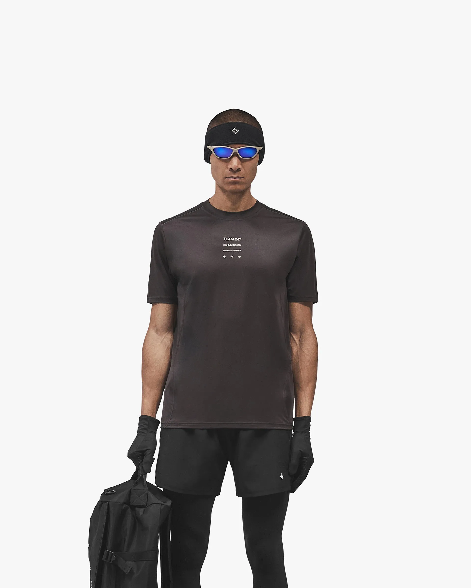 247 Trail T-Shirt - Chocolate Pastel color Soft Comfort Wear