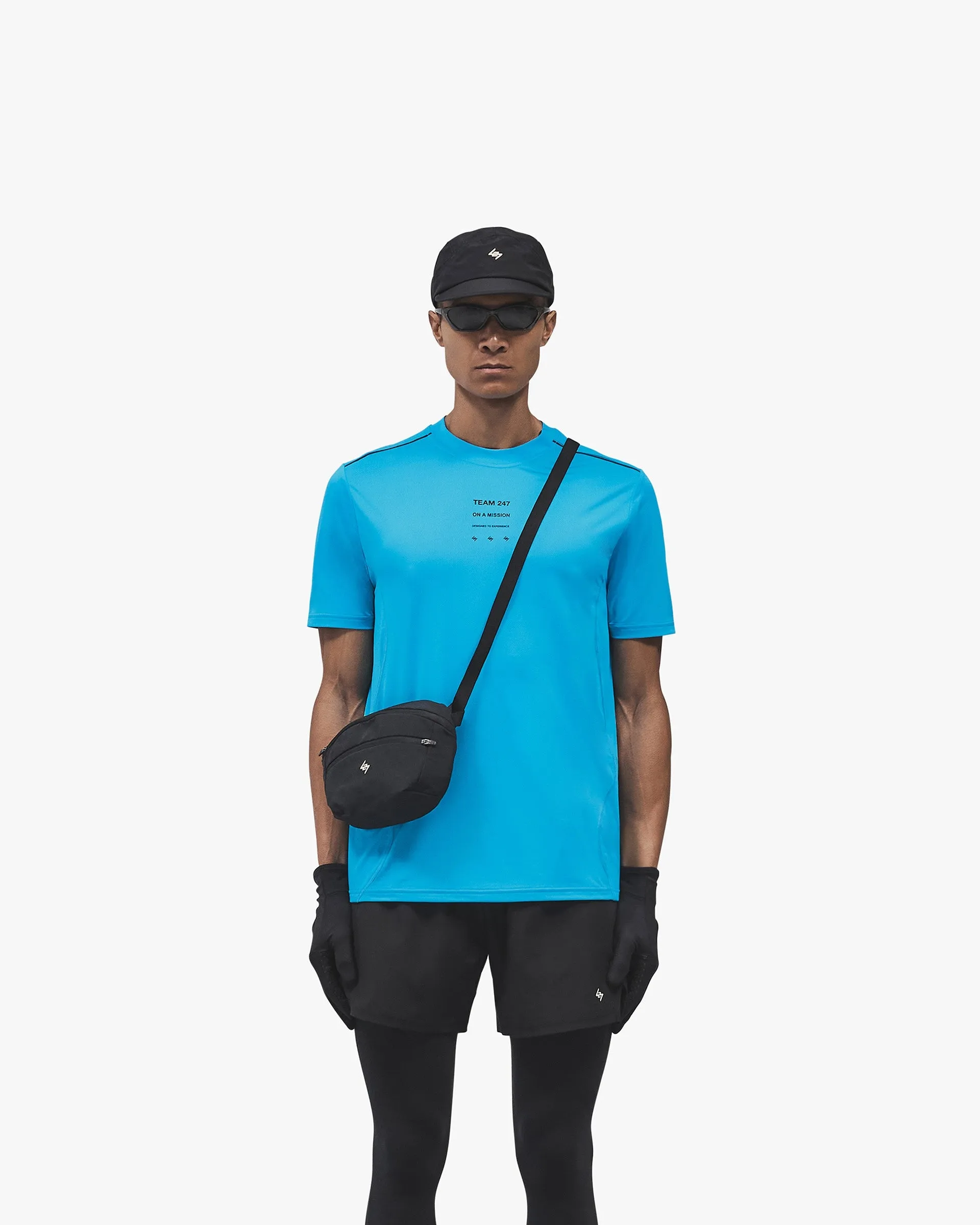 247 Trail T-Shirt - Electric Blue ethical Casual Chic Look