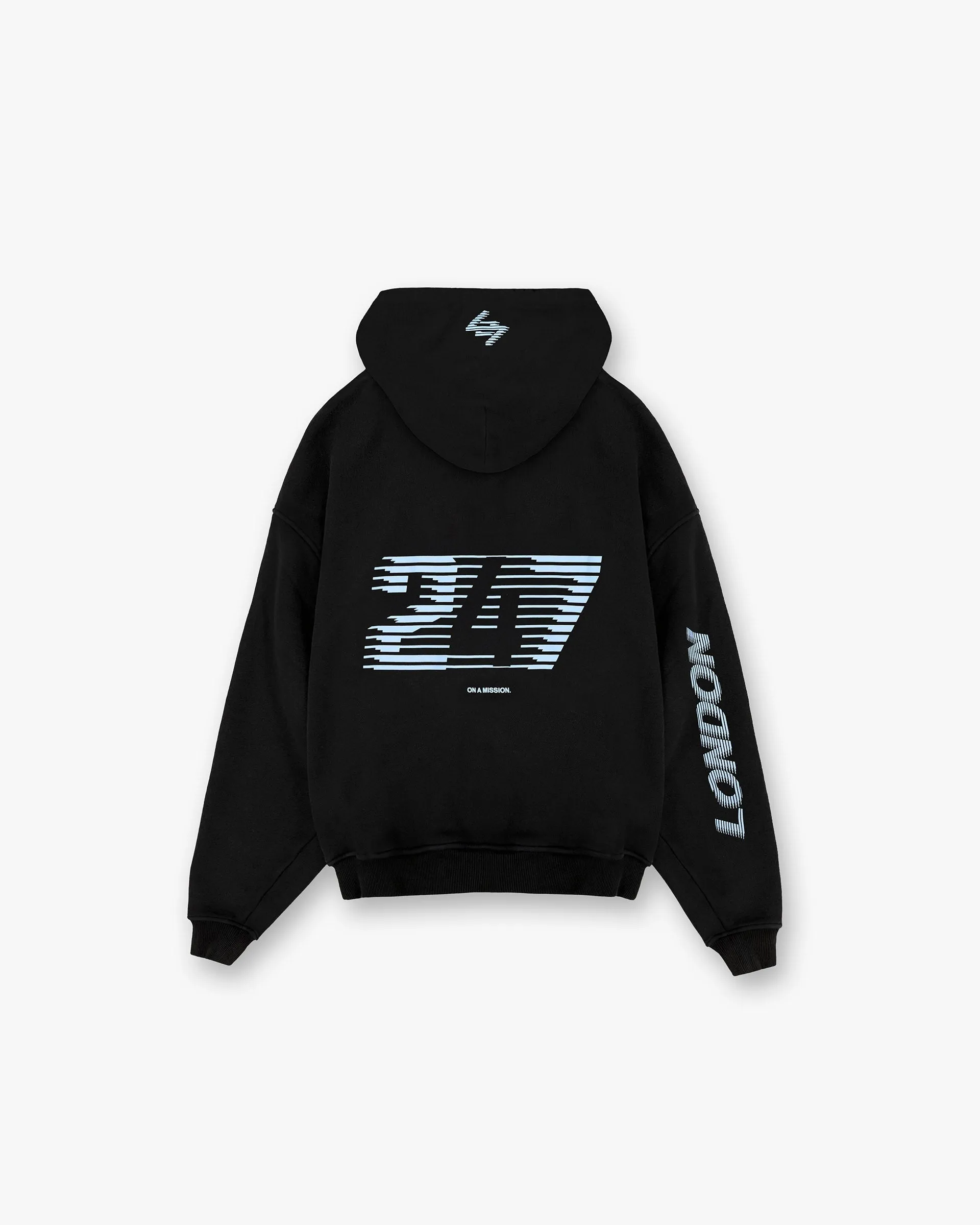 Soft Wearable Running wear 247?London Hoodie - Black
