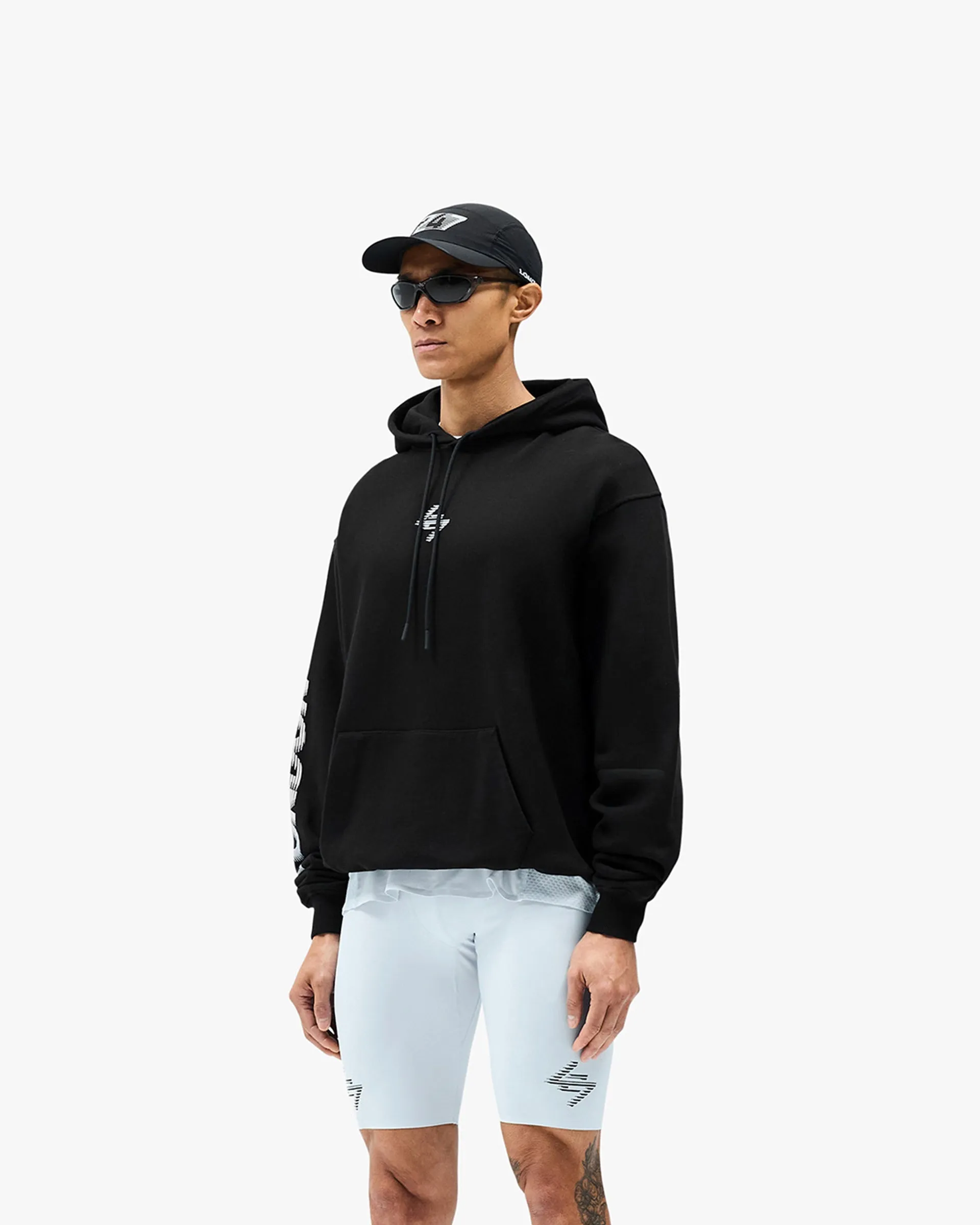 Comfortable fit Casual Basics 247?London Hoodie - Black