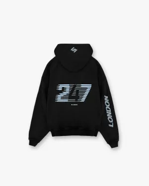 Soft Wearable Running wear 247?London Hoodie - Black
