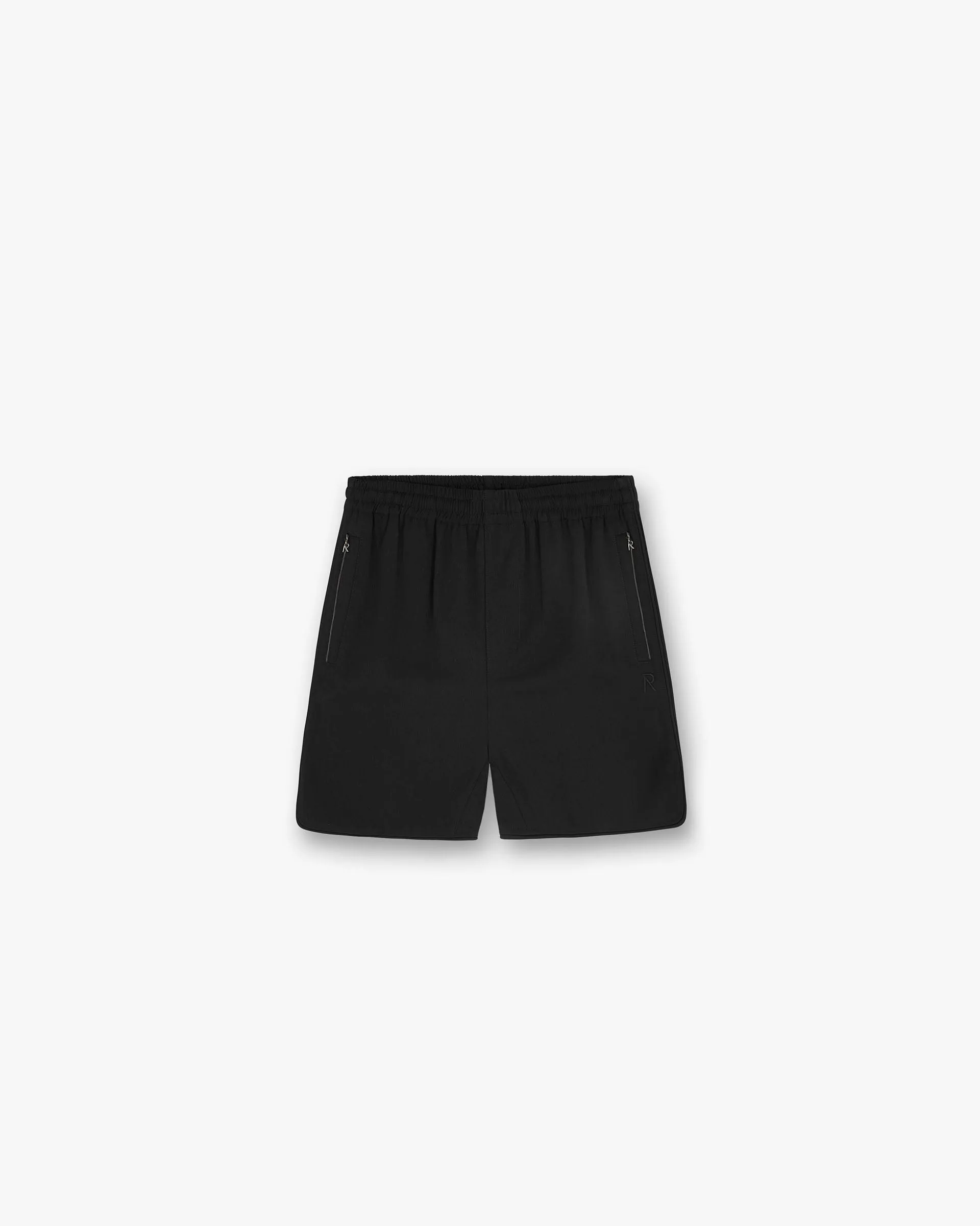 Seamless Comfort Relax Fit Comfort Piped Track Short - Jet Black