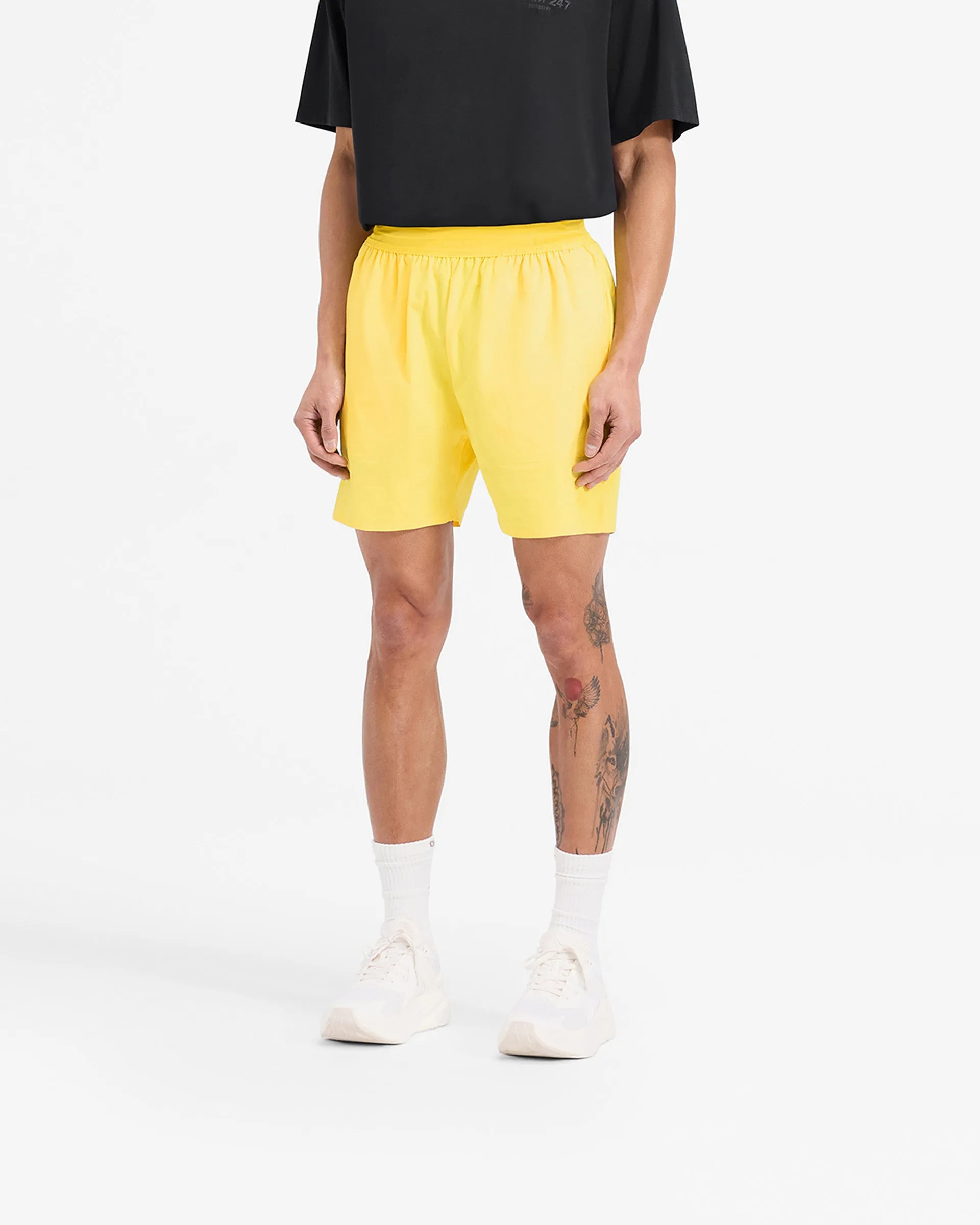 Team 247 Fused Shorts - Lemon Quick Evaporation Fabric