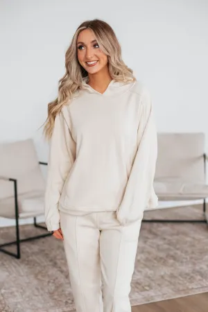 Leda Lounge Hoodie Comfy All Day Minimal Staple