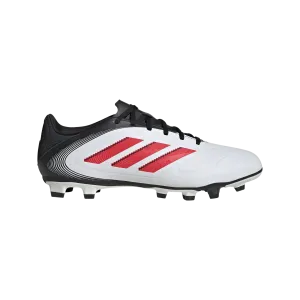 adidas Copa Pure 3 Club Firm/Multi-Ground Soccer Cleats | Cloud White-Lucid Red | Men's cool - down stretches Dynamic Motion Support