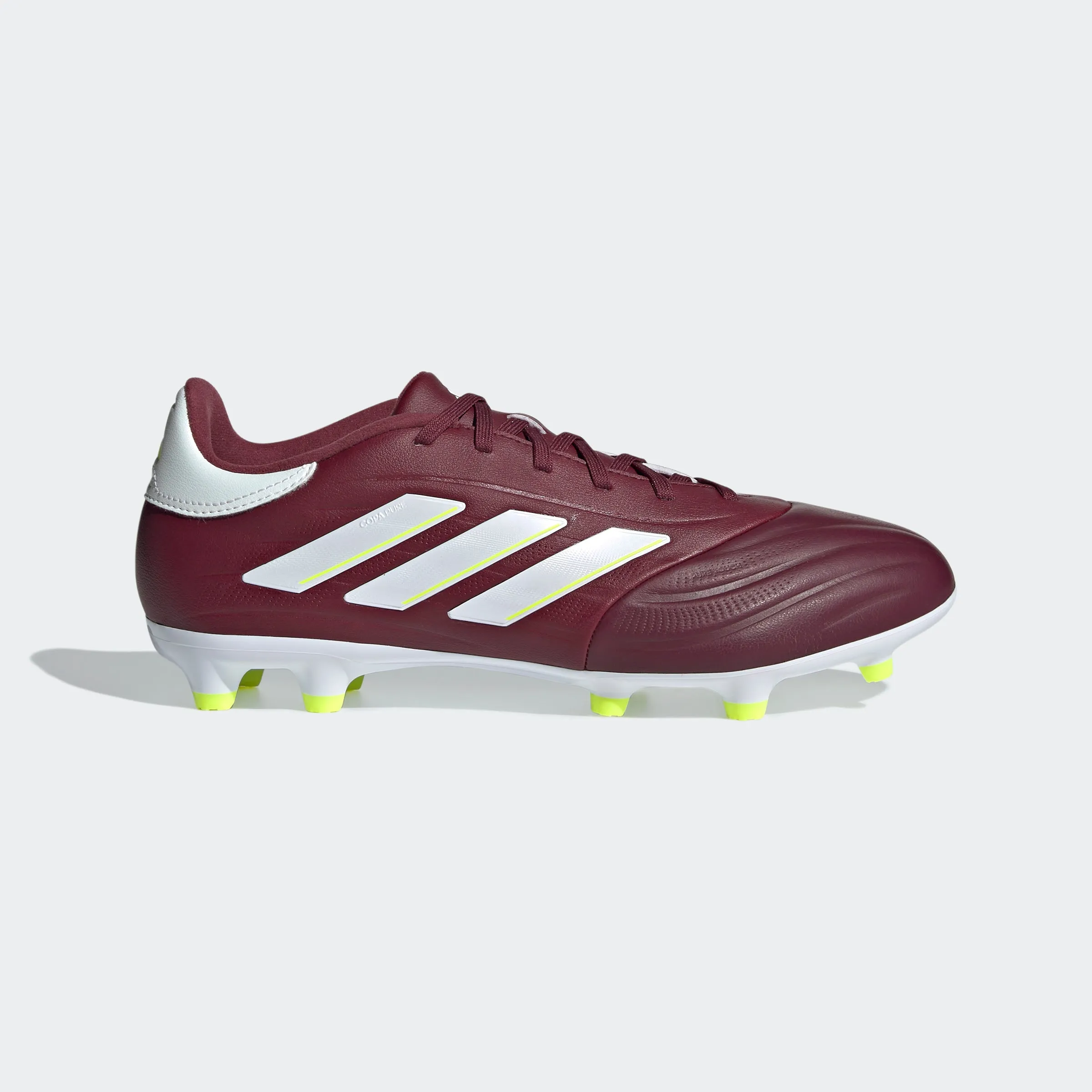 left - footed users adidas COPA PURE II LEAGUE Firm Ground Soccer Cleats | Shadow Red-Cloud White | Men's