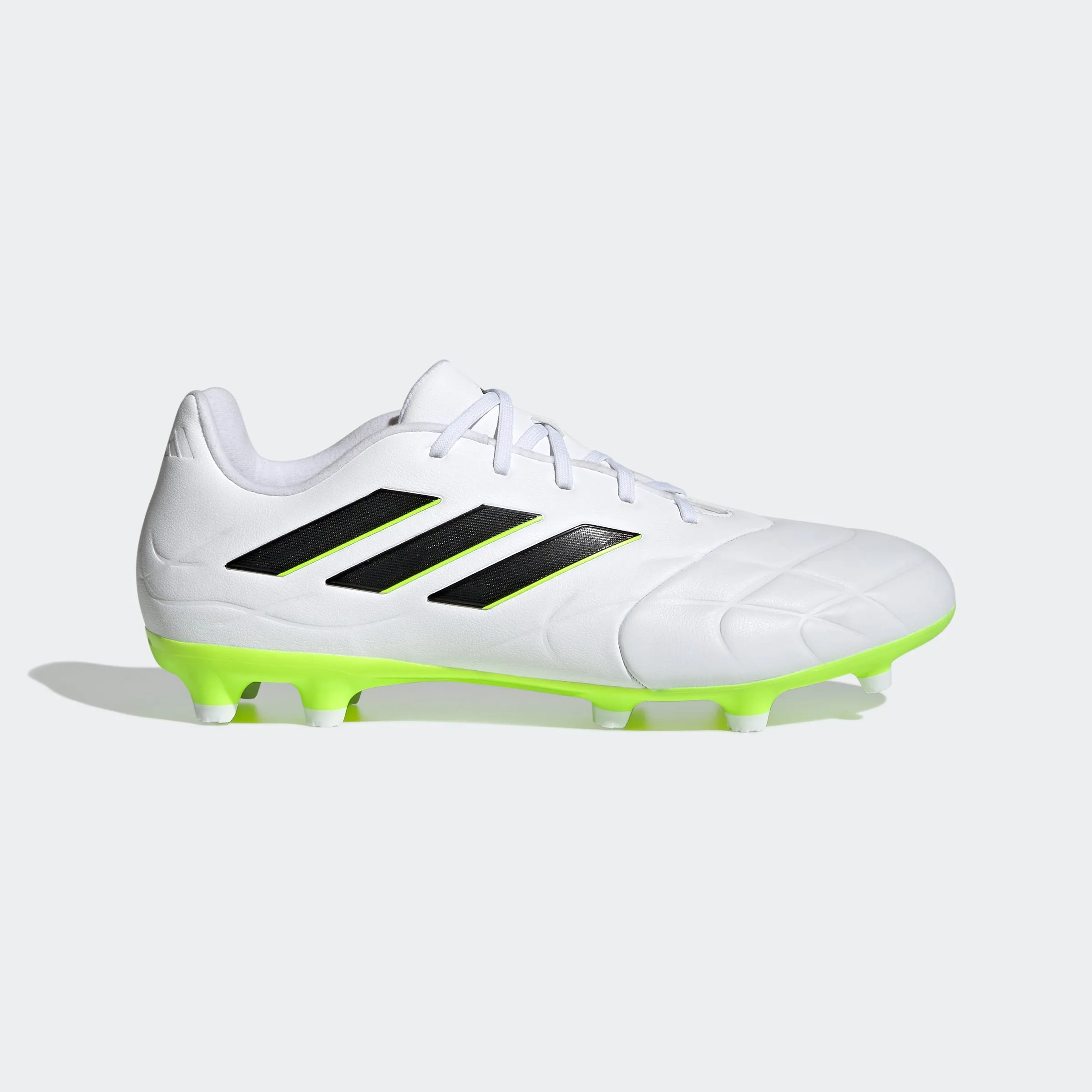 adidas Copa Pure.3 Firm Ground Soccer Cleats | White/Black | Men's practice - field shoes Adult Size