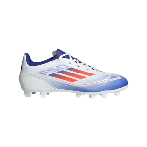 adidas F50 CLUB Flexible Ground Soccer Shoes | Cloud White-Solar Red-Lucid Blue | Men's sack - race - track shoes course - use shoes