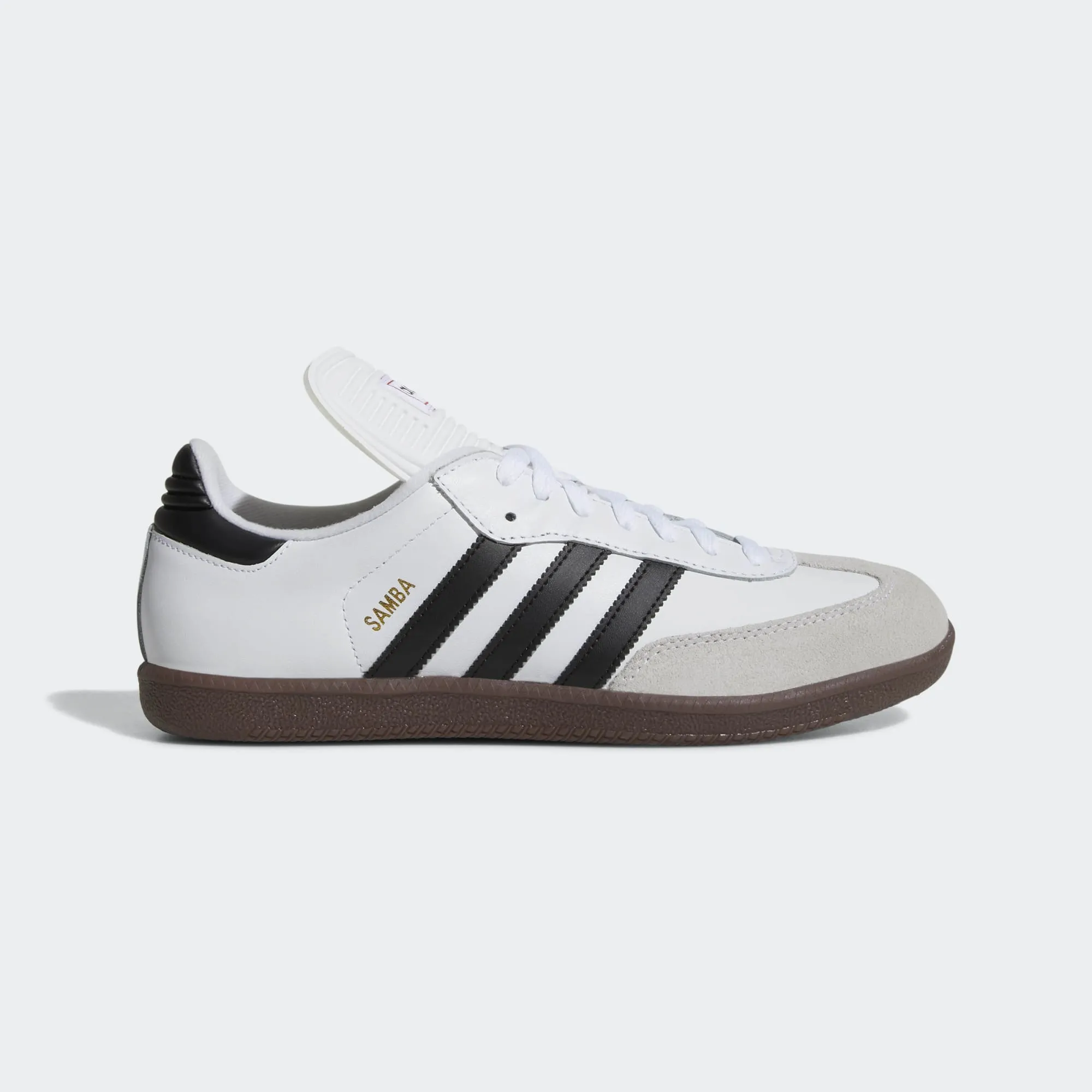 adidas Originals SAMBA CLASSIC Indoor Soccer Shoes | Cloud White-Black | Men's Impact Resistant Shell modular construction shoes