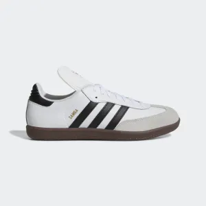 Puffed kids' shoes adidas Originals SAMBA CLASSIC Indoor Soccer Shoes | Cloud White-Black | Men's