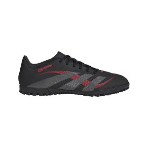 spike - sole shoes adidas PREDATOR CLUB Artificial Turf Soccer Shoes | Core Black-Grey Four-Lucid Red | Men's