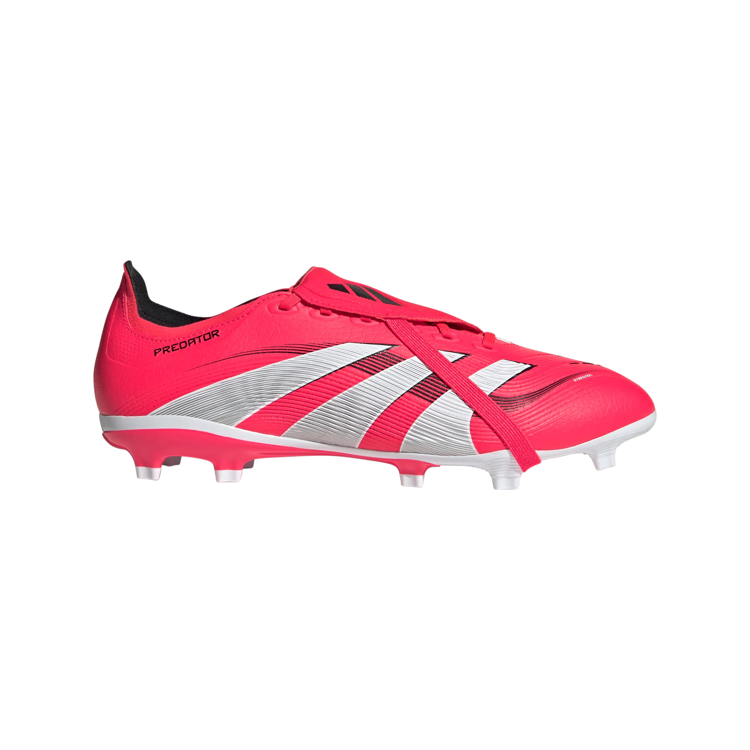 Form Fitting adidas Predator League Fold-Over Tongue Firm/Multi-Ground Soccer Cleats | Lucid Red-Cloud White | Men's