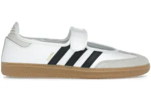 Adidas Samba Jane White Black Gum (Women'S) Night Scene
