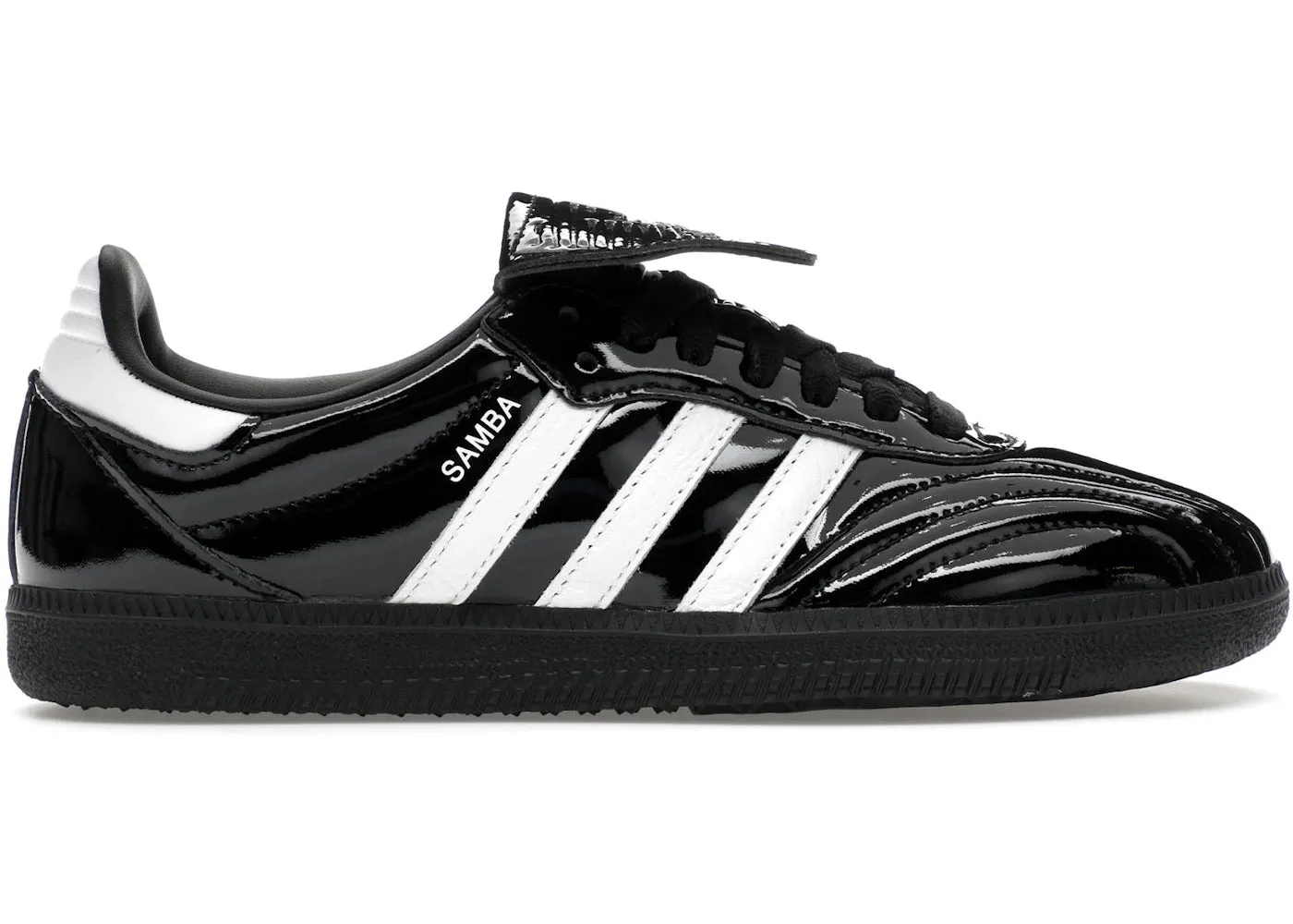 Sturdy Outsole Ollie Control Adidas Samba Lt Core Black Patent Leather (Women'S)