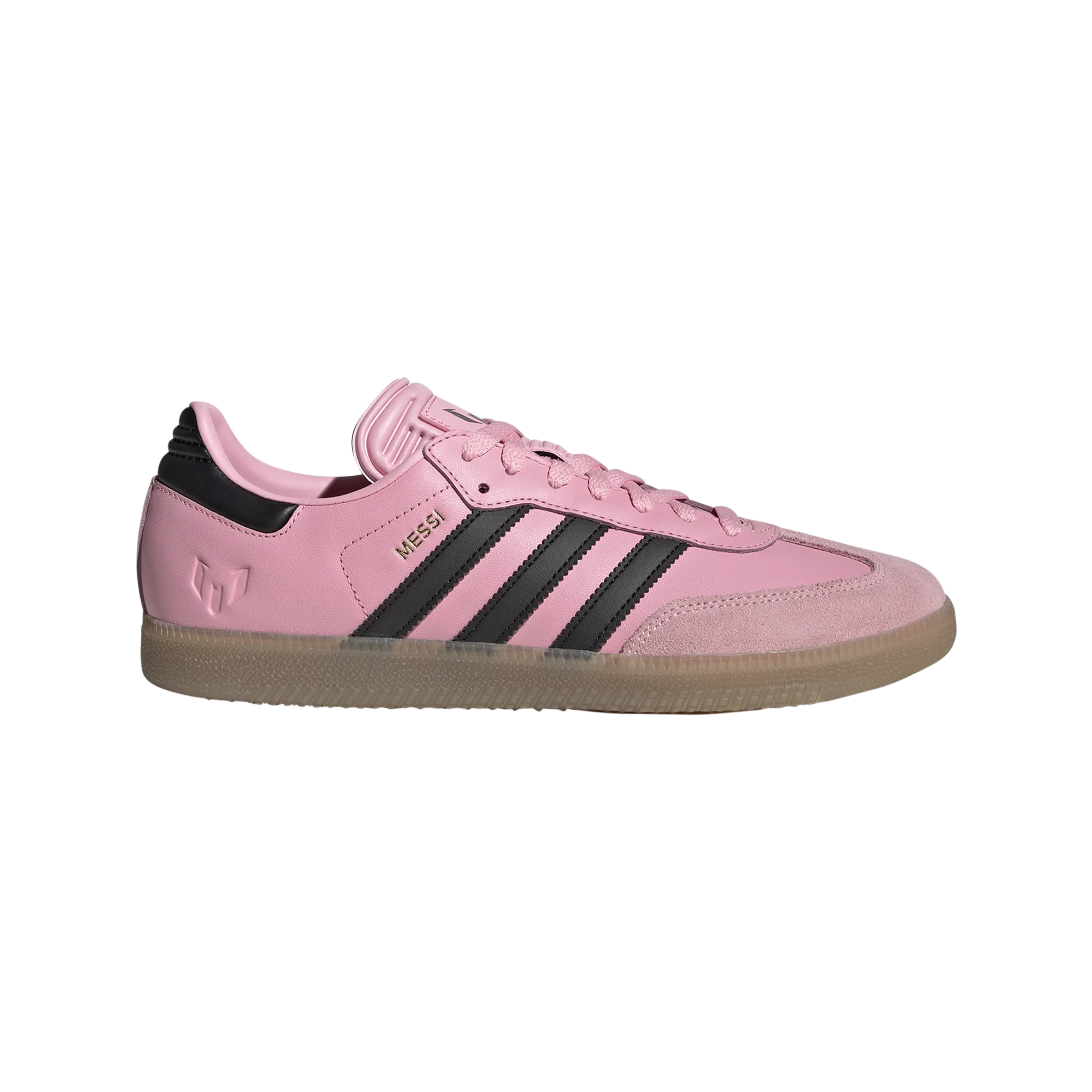 adidas SAMBA MESSI Indoor Soccer Shoes | Light Pink-Core Black-Gum | Men's trial period Advanced Technology