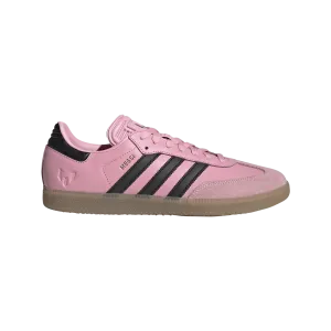 adidas SAMBA MESSI Indoor Soccer Shoes | Light Pink-Core Black-Gum | Men's trial period Advanced Technology