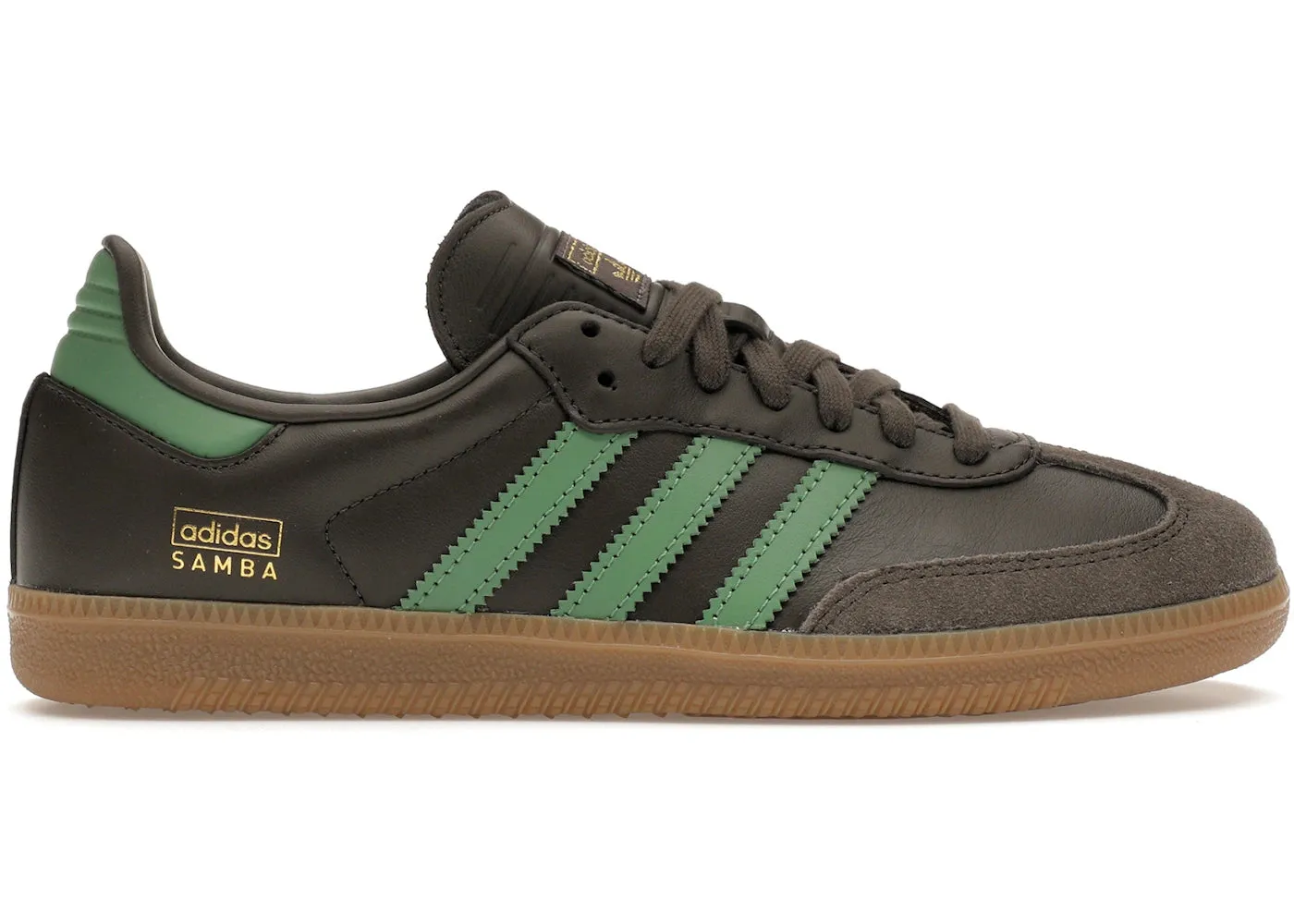 Durable Laces Adidas Samba Og Shadow Olive Preloved Green