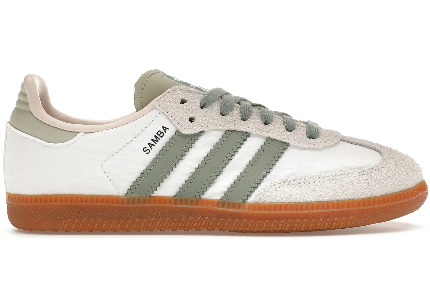 Sleek Profile Adidas Samba Og Silver Green Putty Mauve (Women'S)