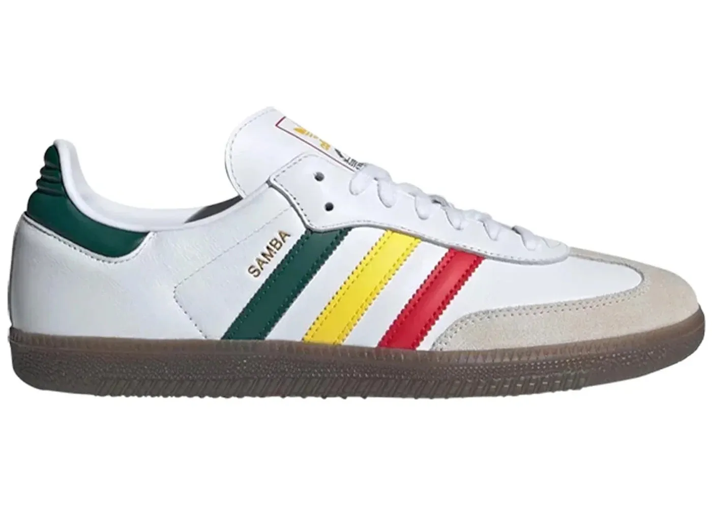 Adidas Samba Og White Rasta Social Scene Shock Absorbing Padding
