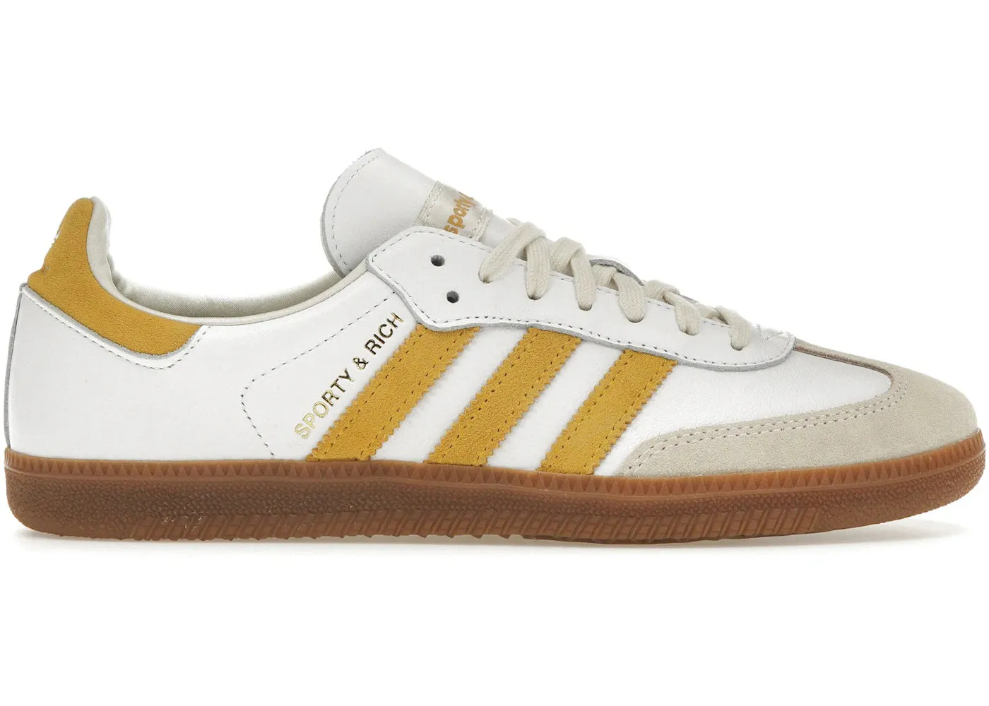 Adidas Samba Sporty & Rich White Bold Gold Quick Style Ride