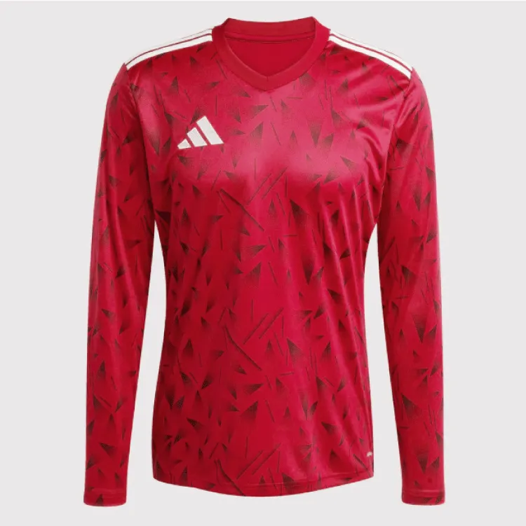 adidas Team Icon 25 Long Sleeve Jersey Mesh Panel Placement Stretch Lines