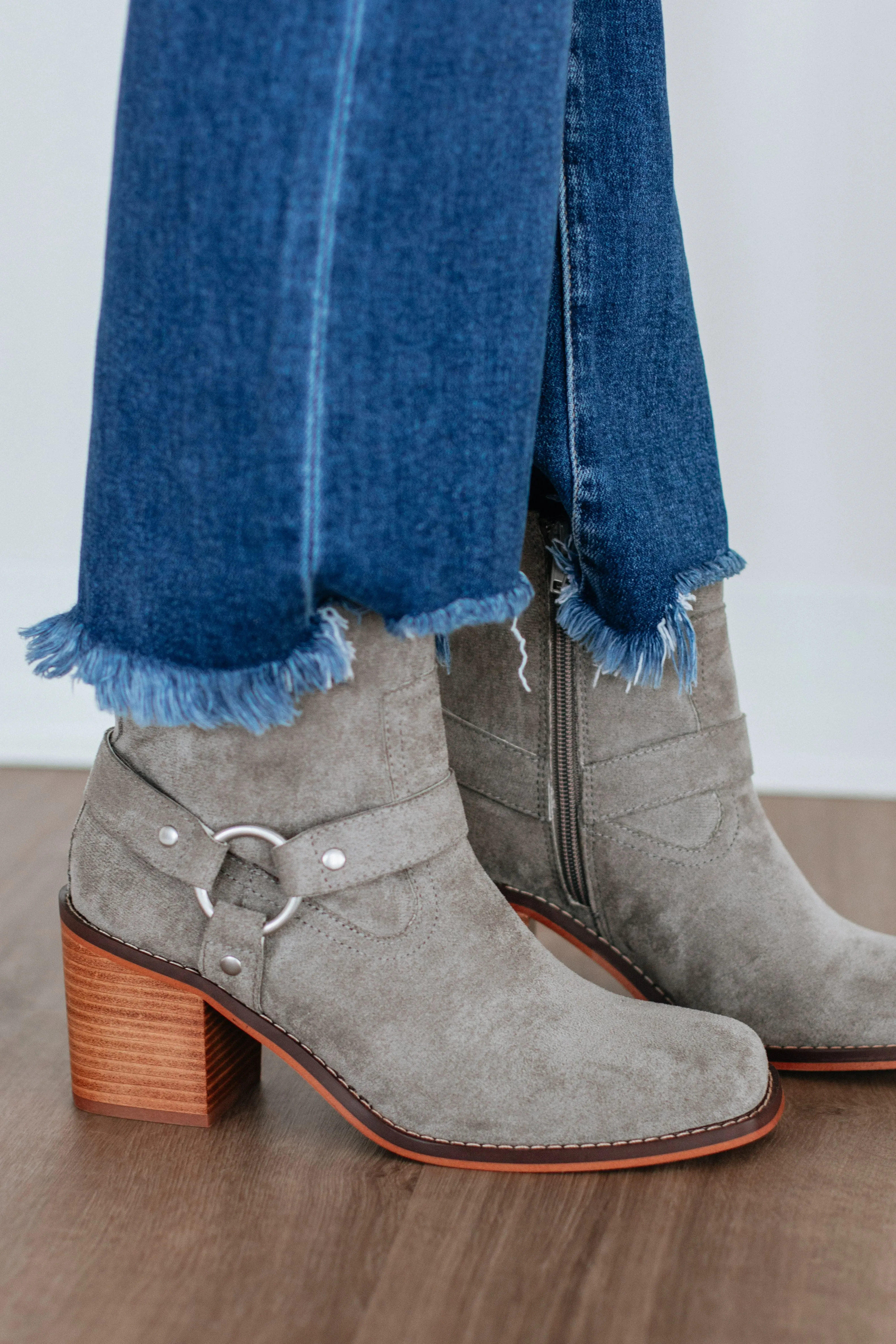 Durable Rubber Outsole Staying In My Lane Boots - Charcoal