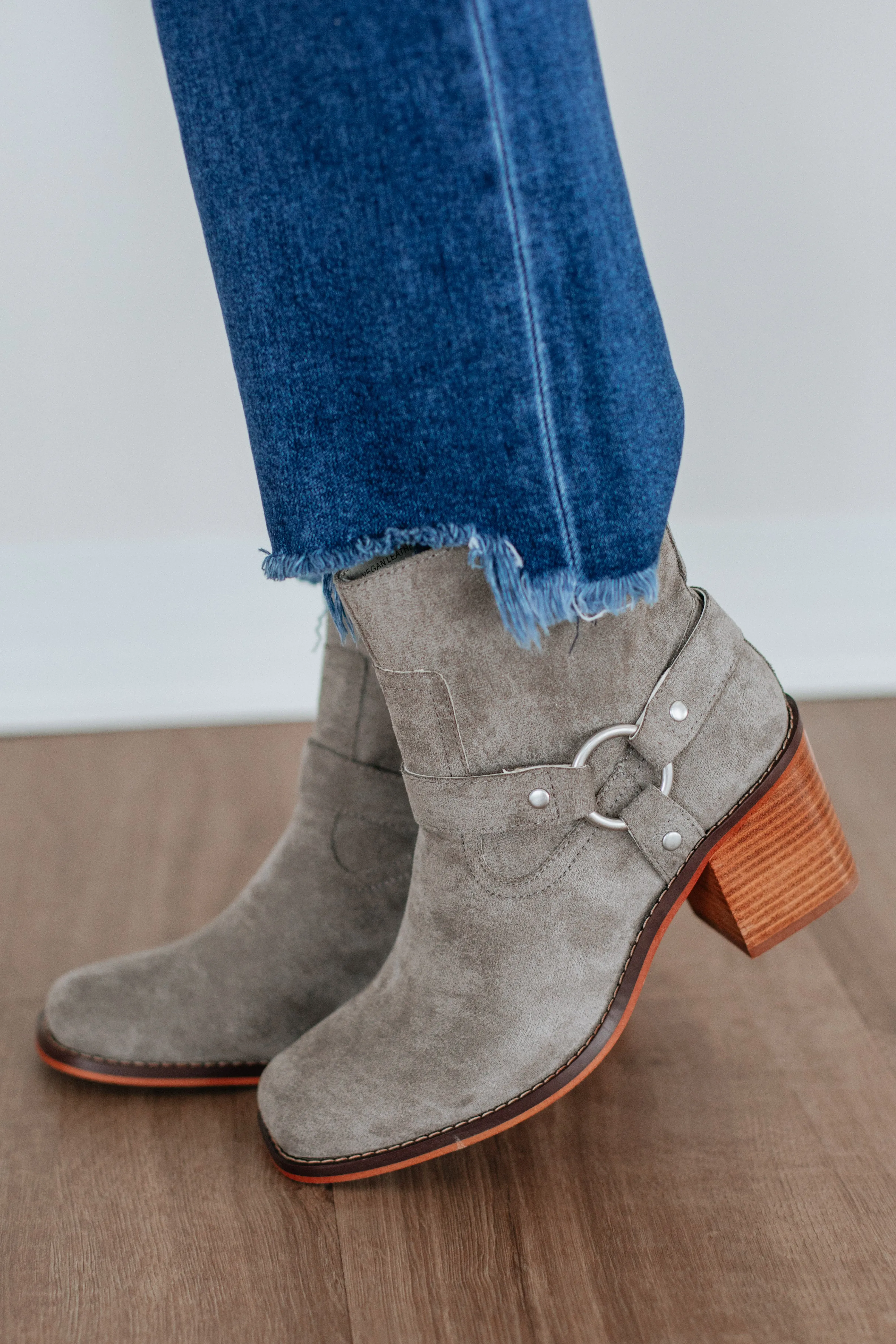 Staying In My Lane Boots - Charcoal Slip On